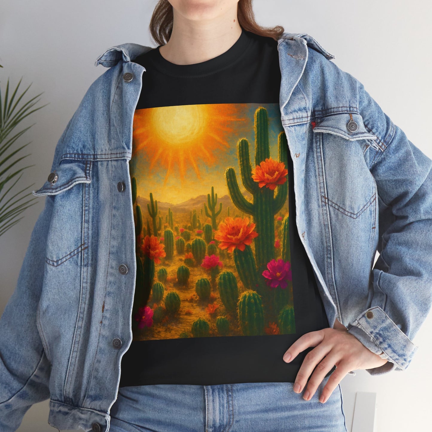 Desert Bloom T-Shirt – Minimalist Nature Aesthetic Tee
