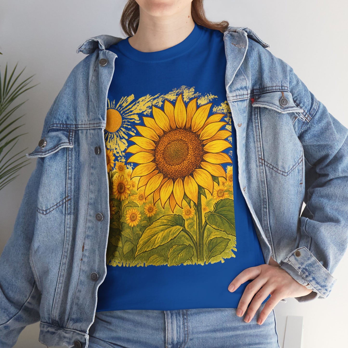 Sunflower Sunshine T-Shirt – Bright Floral Aesthetic Tee