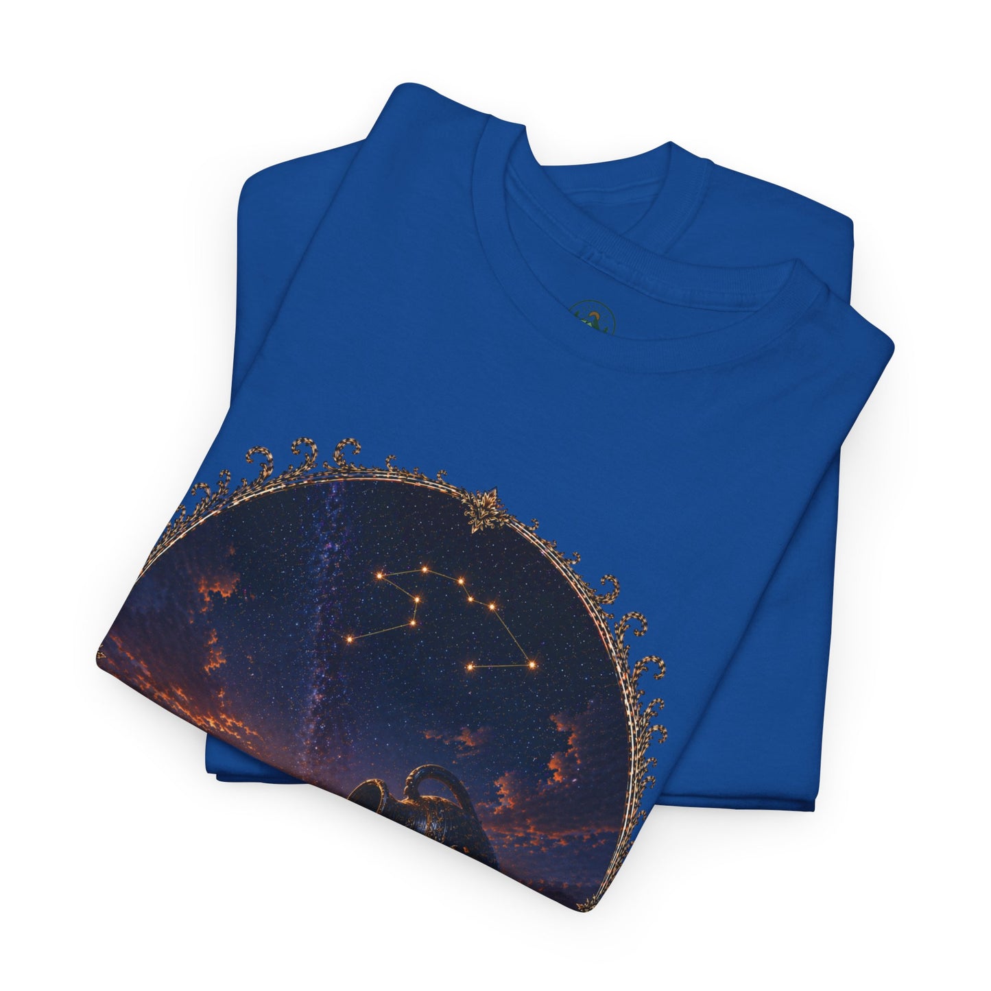 Aquarius Zodiac T-Shirt – Water Bearer Cosmic Design | Unique & Visionary Astrology Tee