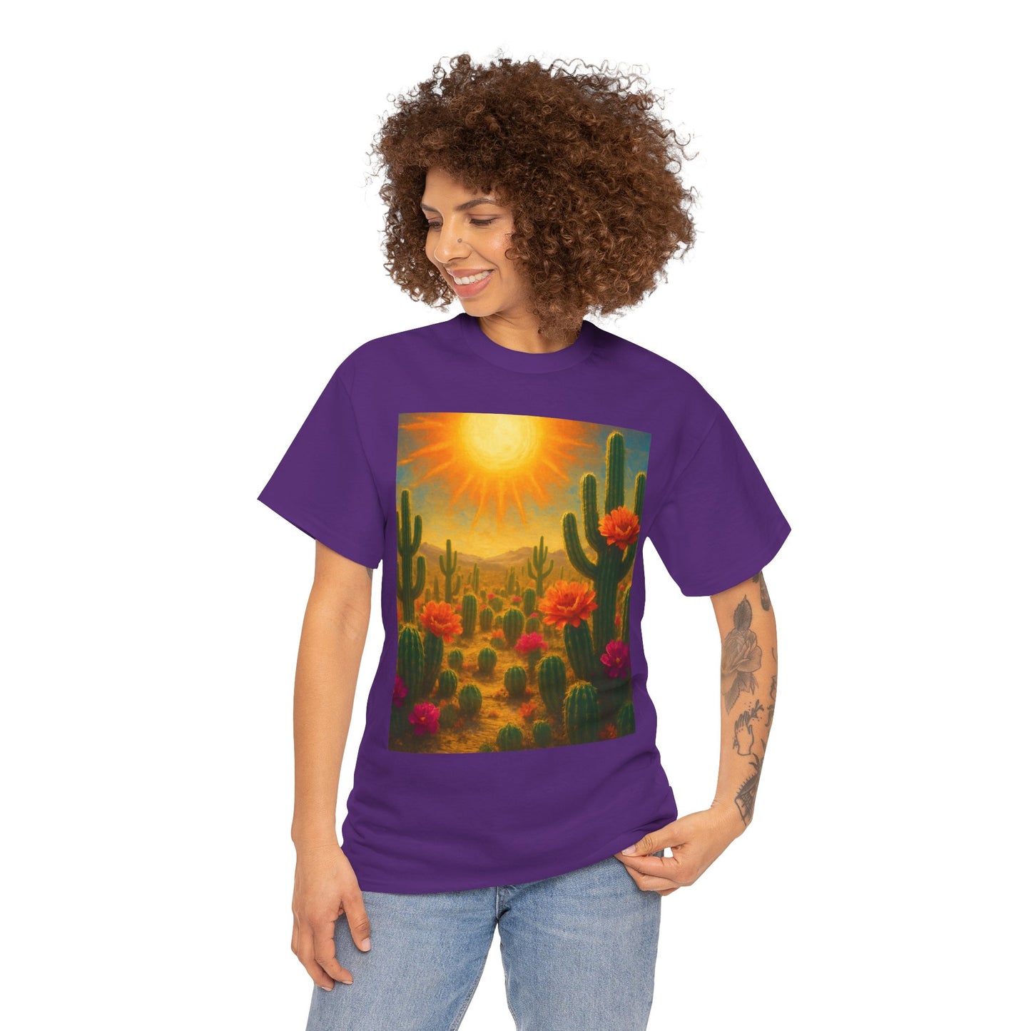 Desert Bloom T-Shirt – Minimalist Nature Aesthetic Tee