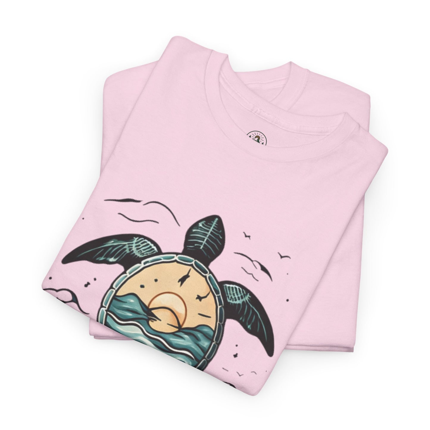Slow Life Turtle Shirt – Aesthetic Ocean Tee for Relaxed Souls & Beach Lovers