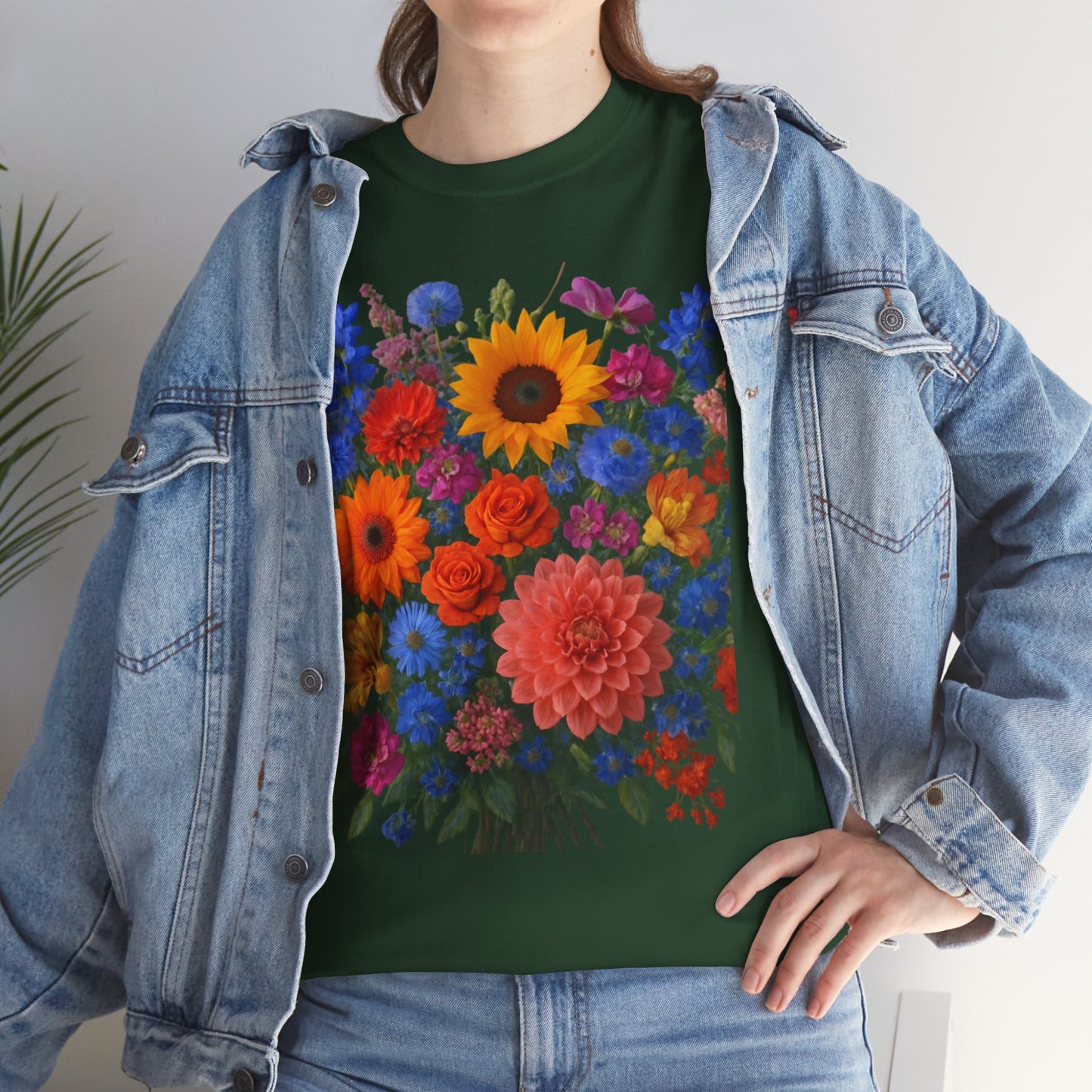 Garden Bouquet Flower T-Shirt – Summer Floral Aesthetic Tee