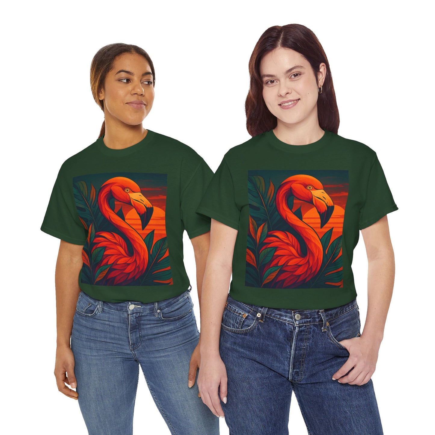 Tropical Animal Fusion T-Shirt – Exotic Nature Graphic Tee