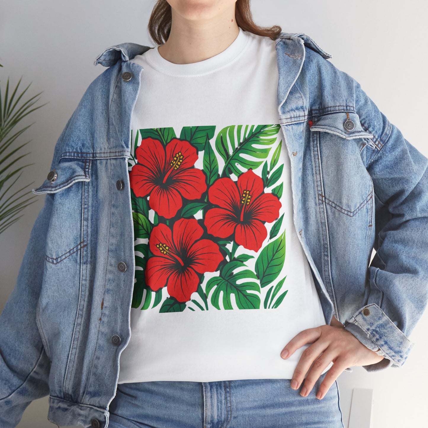 Tropical Hibiscus Flower T-Shirt – Summer Vibe Aesthetic Tee
