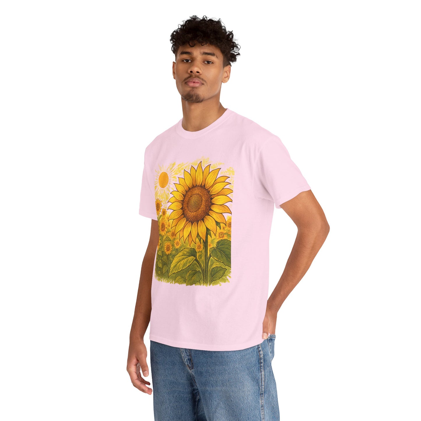 Sunflower Sunshine T-Shirt – Bright Floral Aesthetic Tee