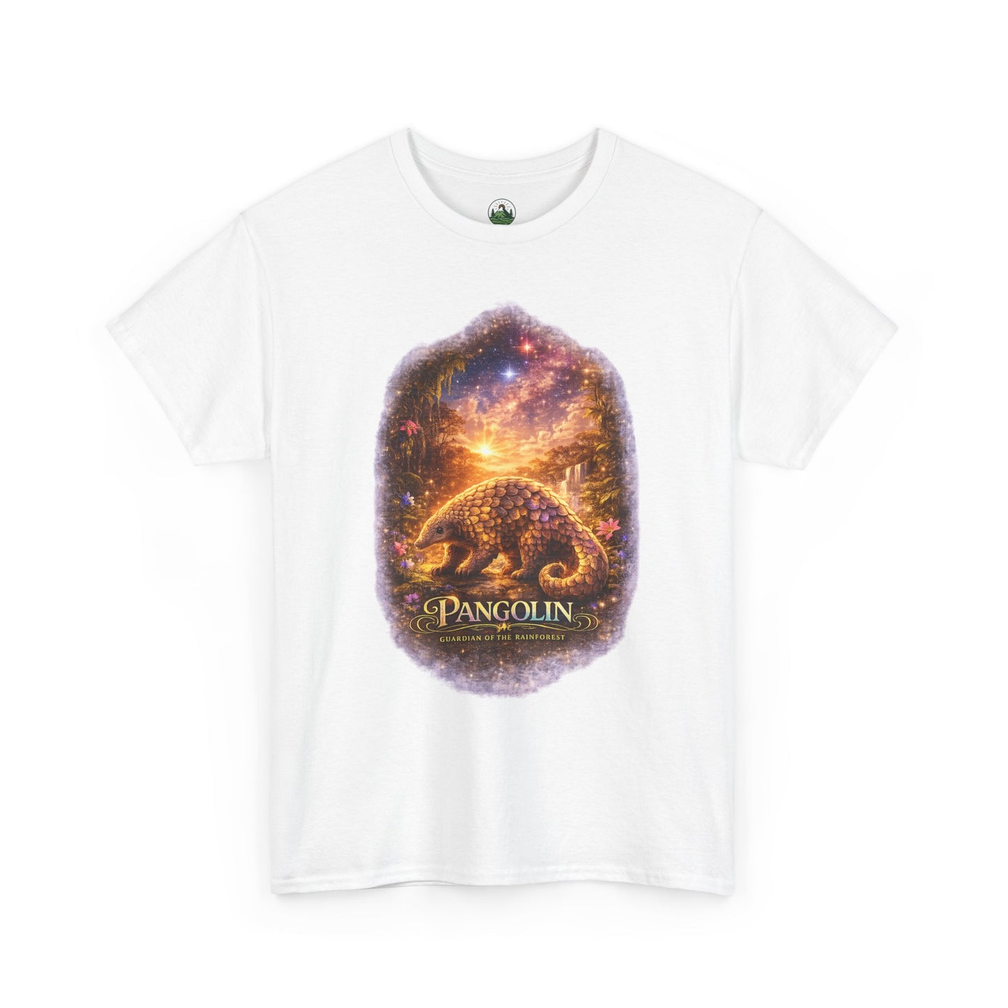 Pangolin T-Shirt – Mystic Forest Cosmic Design | Rare Wildlife Graphic Tee