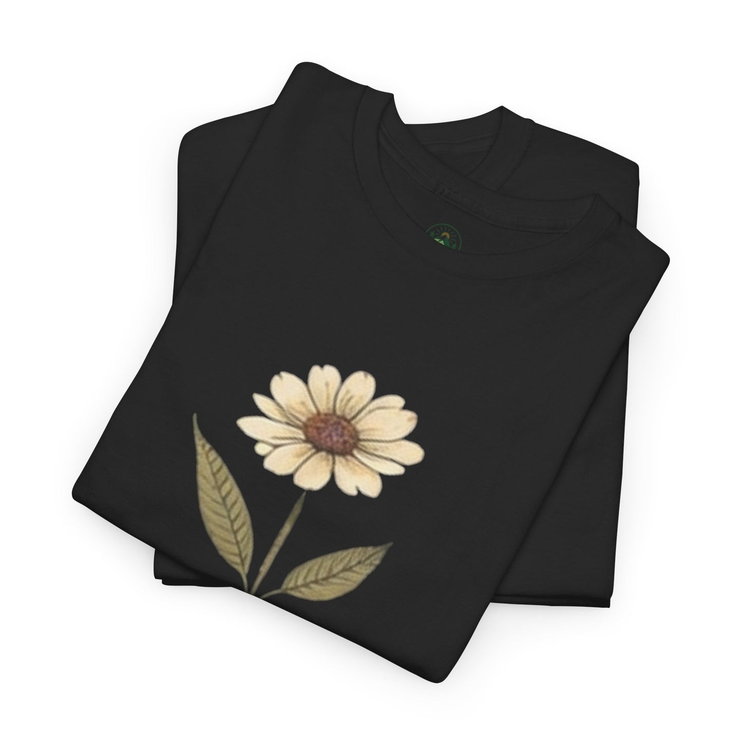 Minimalist Flower Roots T-Shirt – Nature Inspired Graphic Tee, Botanical Design, Aesthetic Plant Shirt, Unisex Cotton Tee