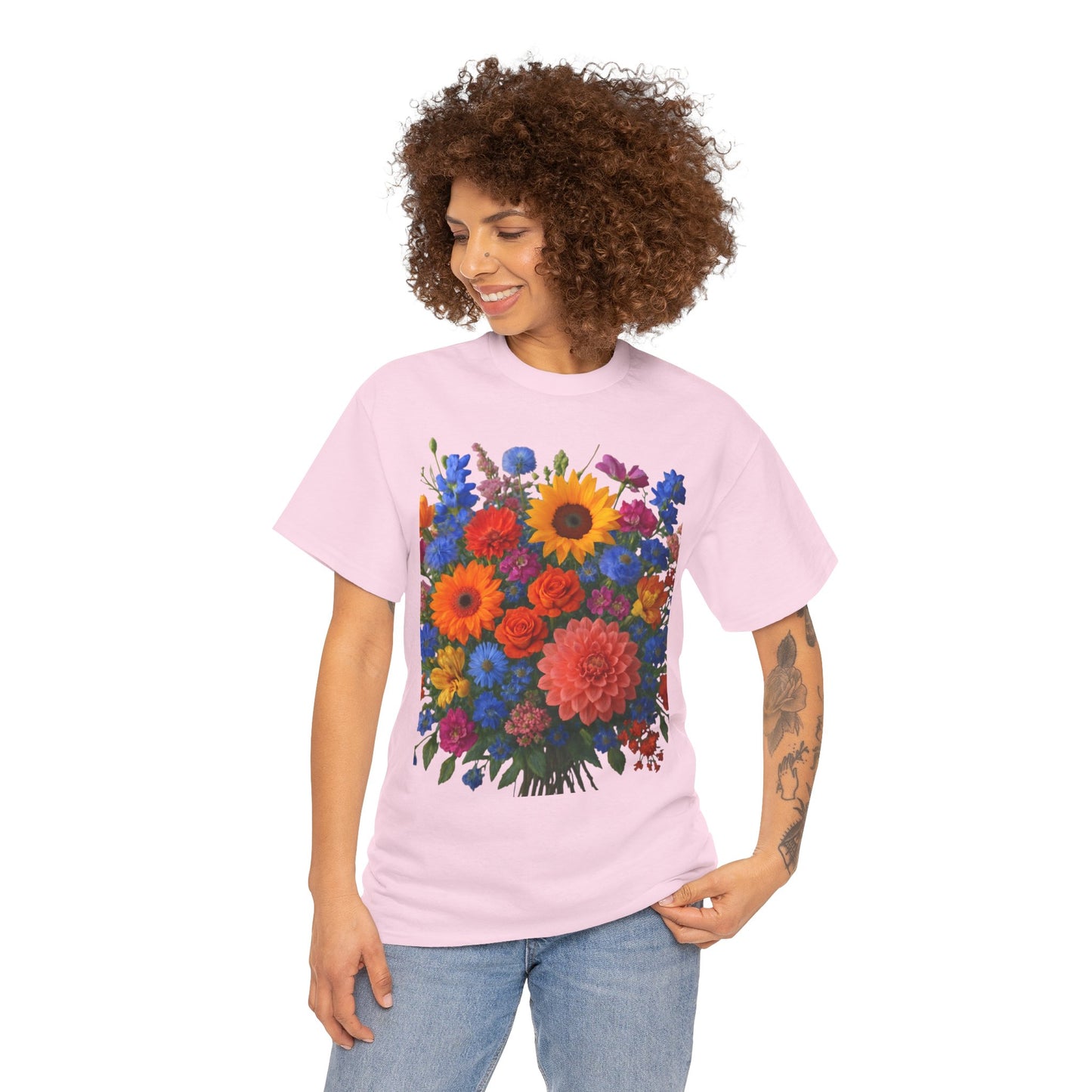 Garden Bouquet Flower T-Shirt – Summer Floral Aesthetic Tee