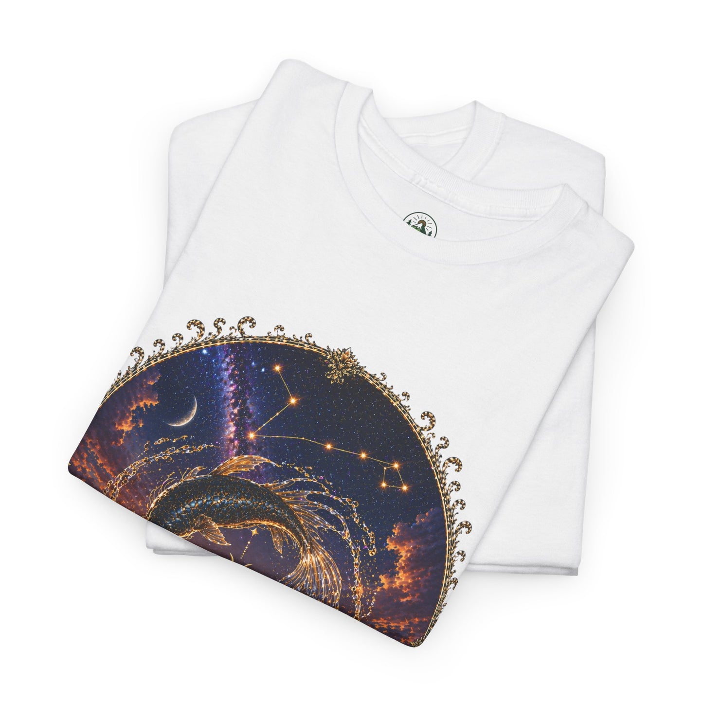 Pisces Zodiac T-Shirt – Dreamy Fish Cosmic Design | Spiritual & Aesthetic Astrology Tee