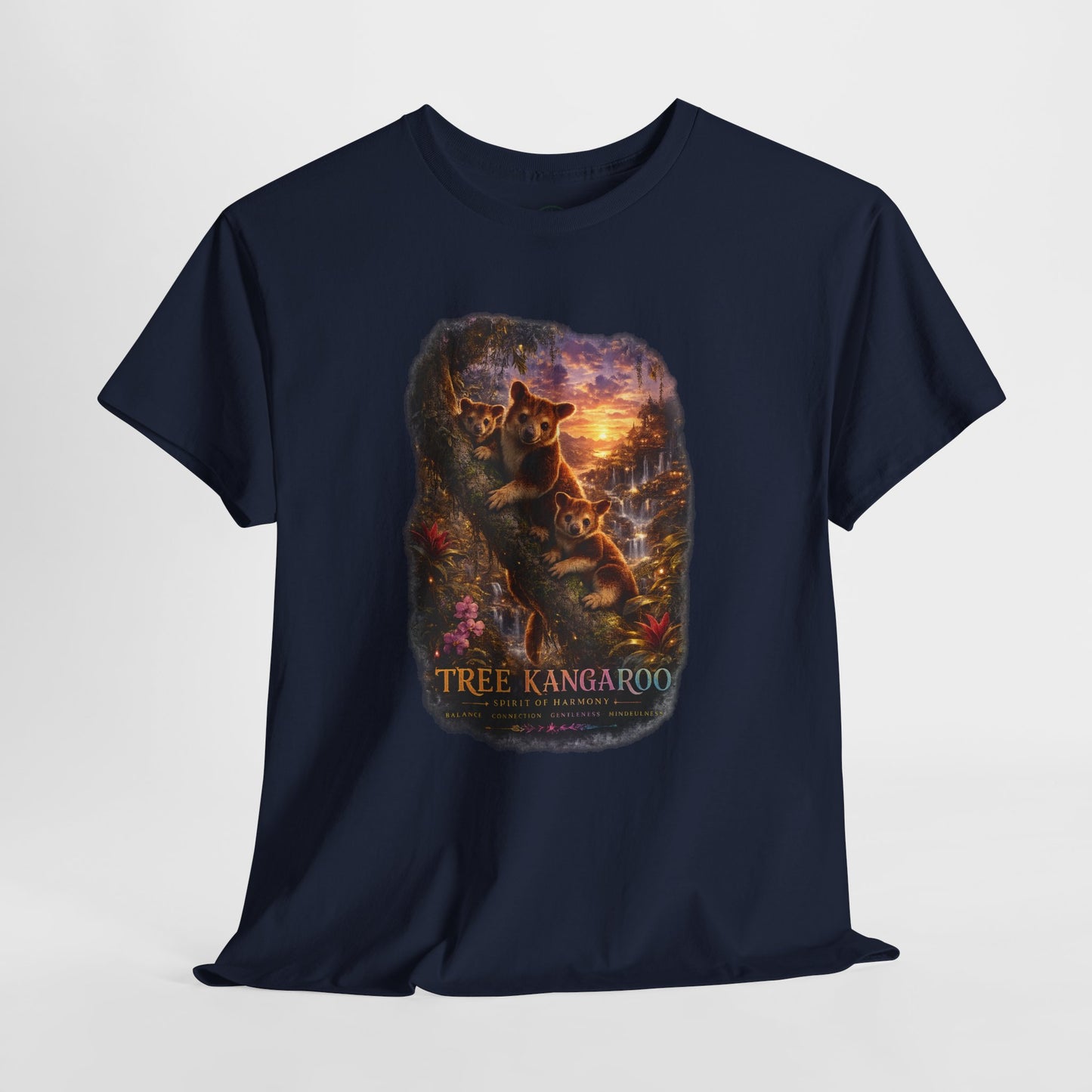 Tree Kangaroo T-Shirt – Mystic Forest Wildlife Design | Rare Nature Graphic Tee
