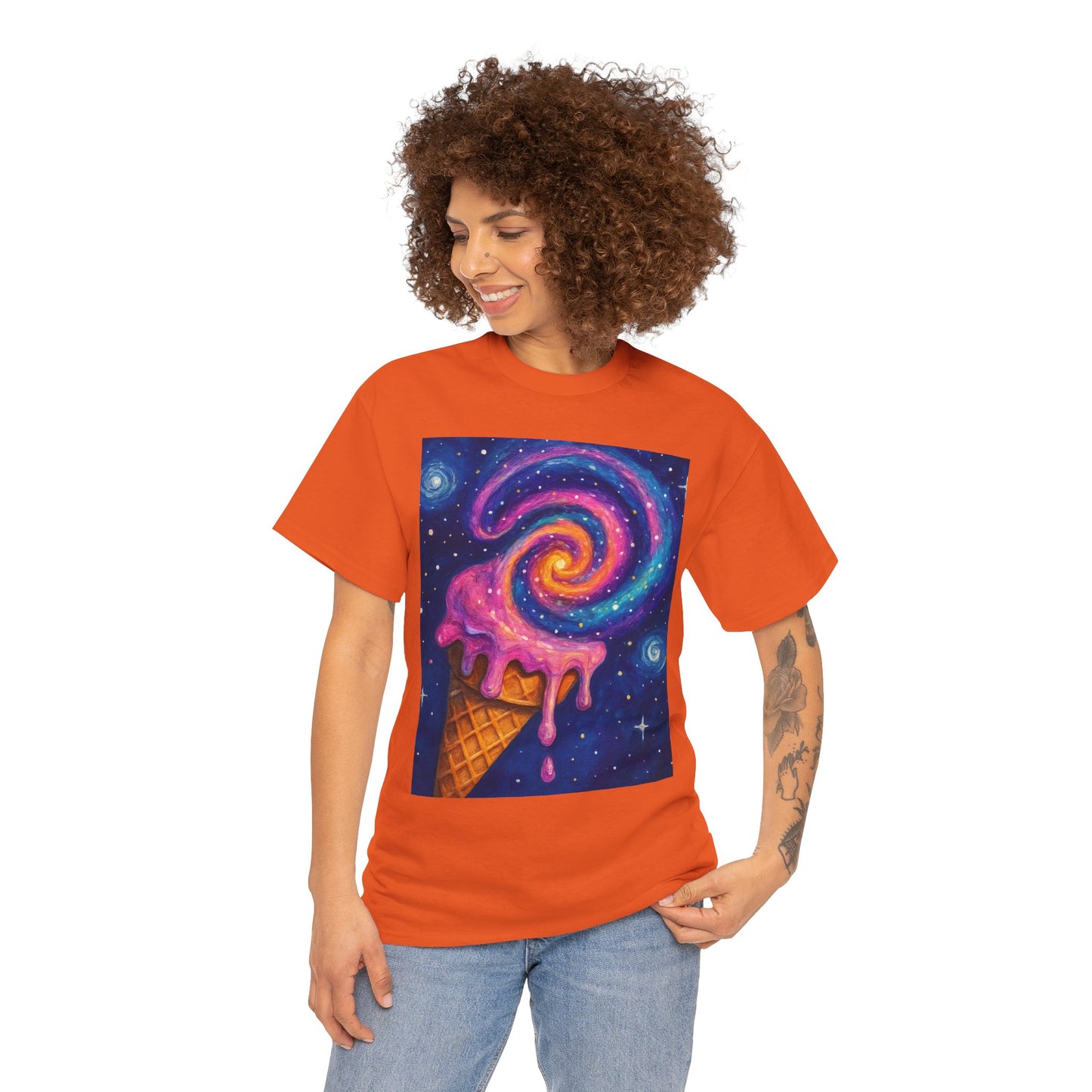 Ice Cream Galaxy T-Shirt – Fun Cosmic Aesthetic Tee
