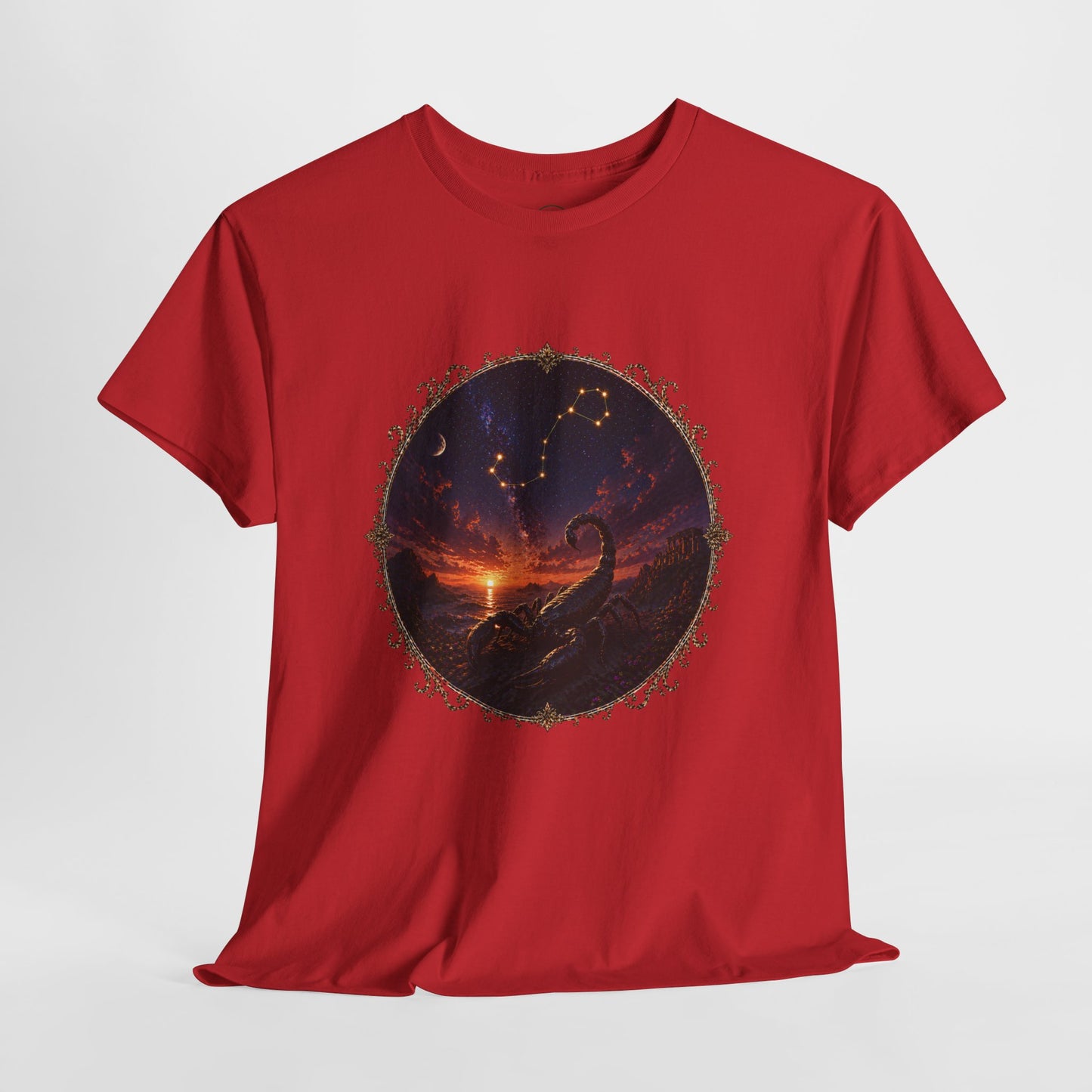 Scorpio Zodiac T-Shirt – Dark Scorpion Mystic Design | Intense Astrology Power Tee