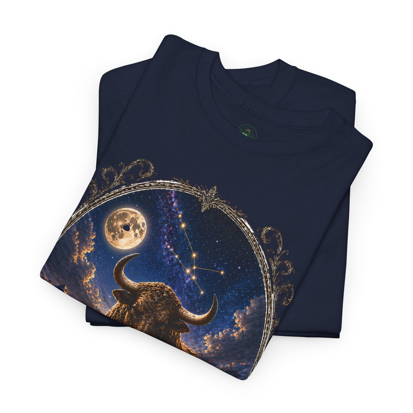 Taurus Zodiac T-Shirt – Mystic Bull Night Design | Nature & Astrology Tee