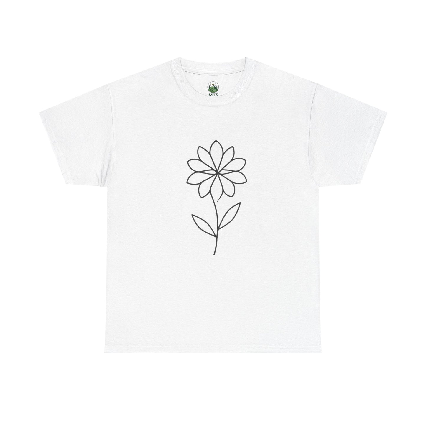 Minimalist Flower T-Shirt – Soft Floral Aesthetic Tee