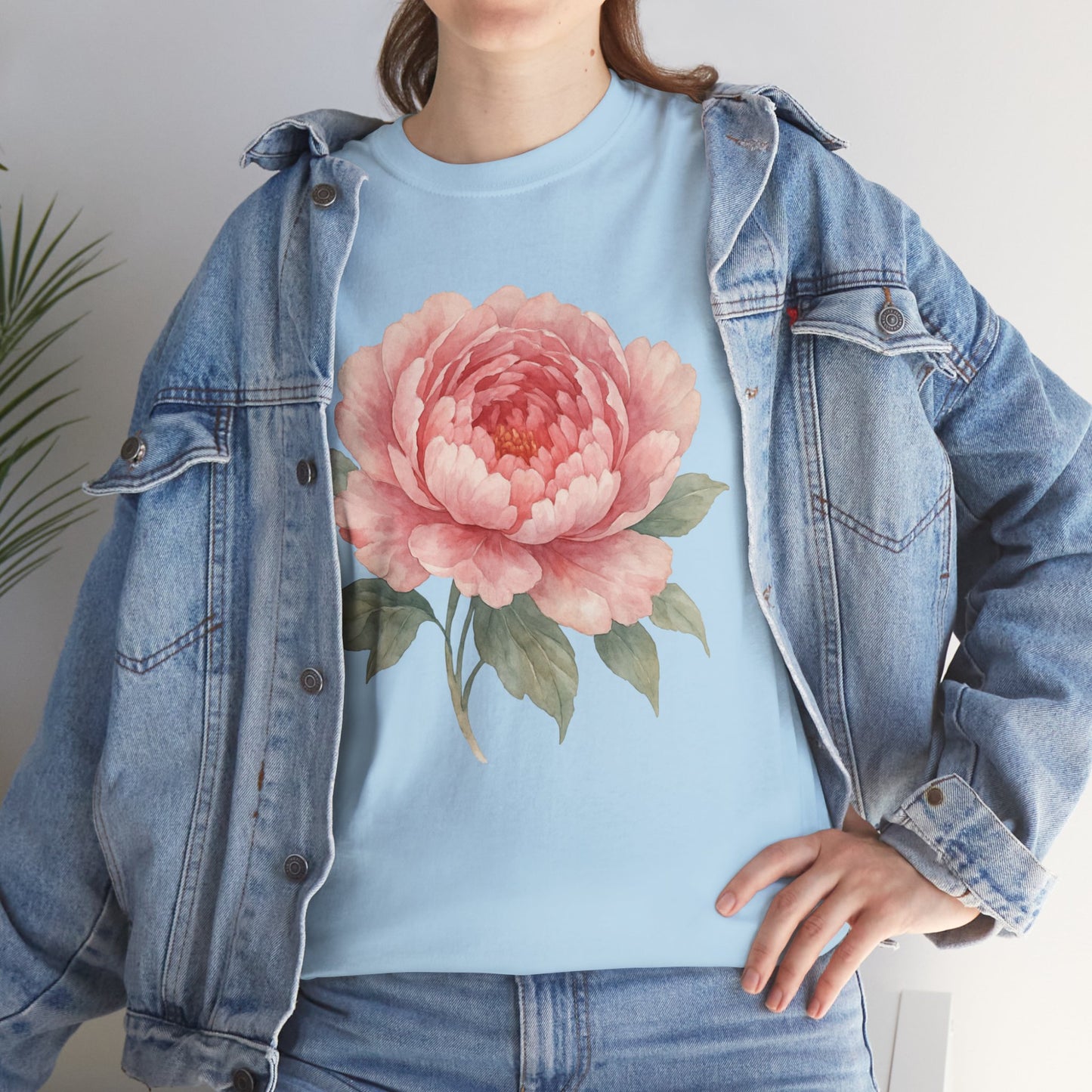 Peony Flower T-Shirt – Soft Floral Aesthetic Tee
