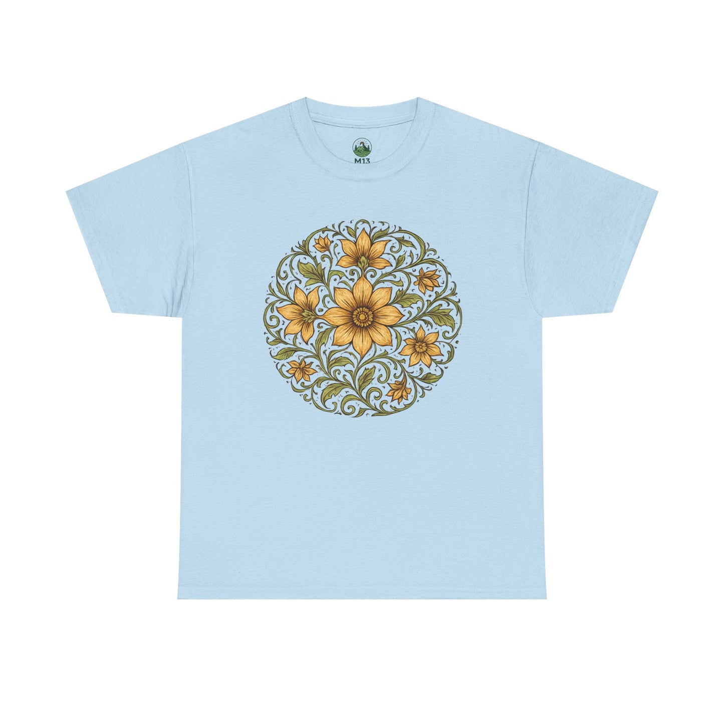 Spring Awakening Mandala T-Shirt – Boho Floral Aesthetic Tee