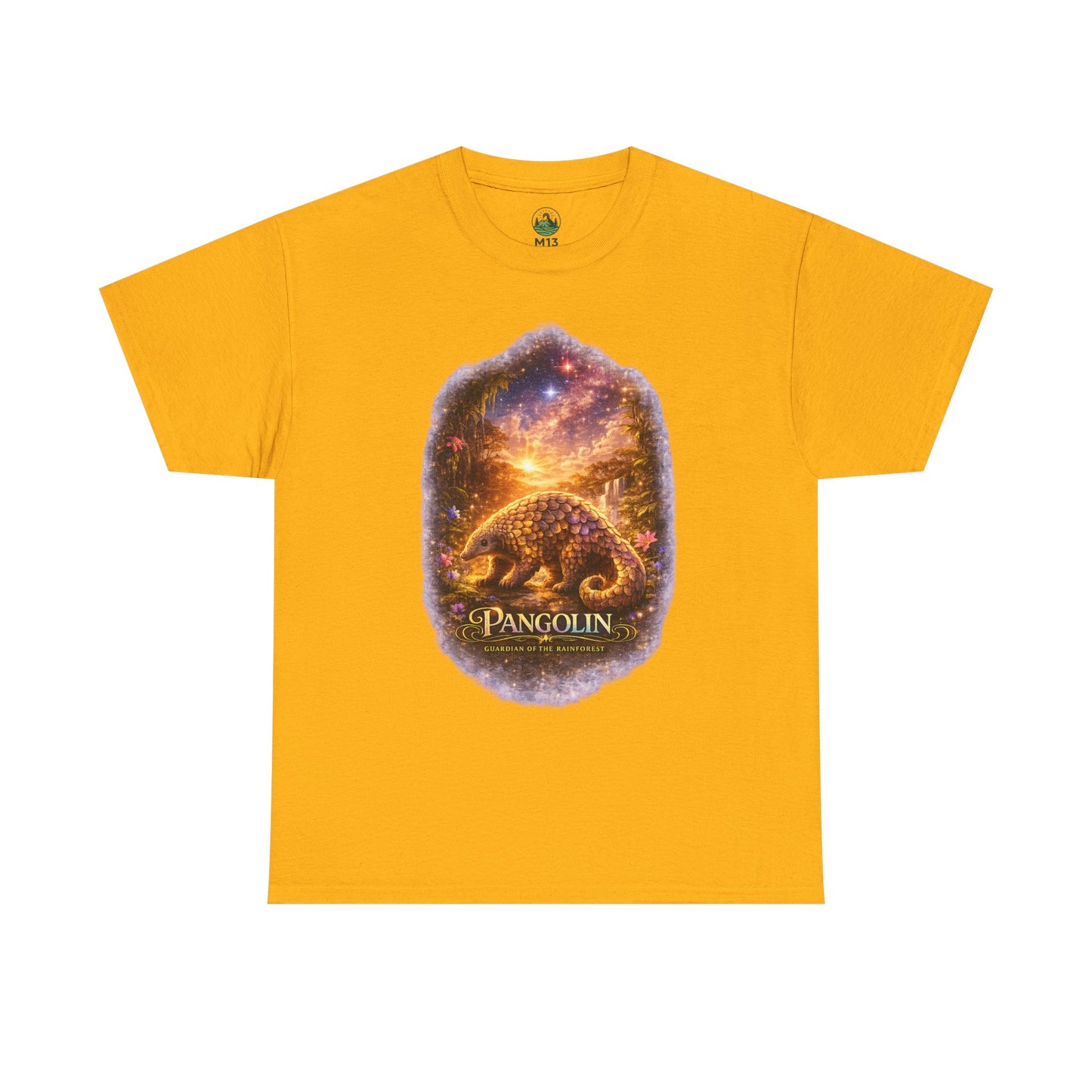 Pangolin T-Shirt – Mystic Forest Cosmic Design | Rare Wildlife Graphic Tee