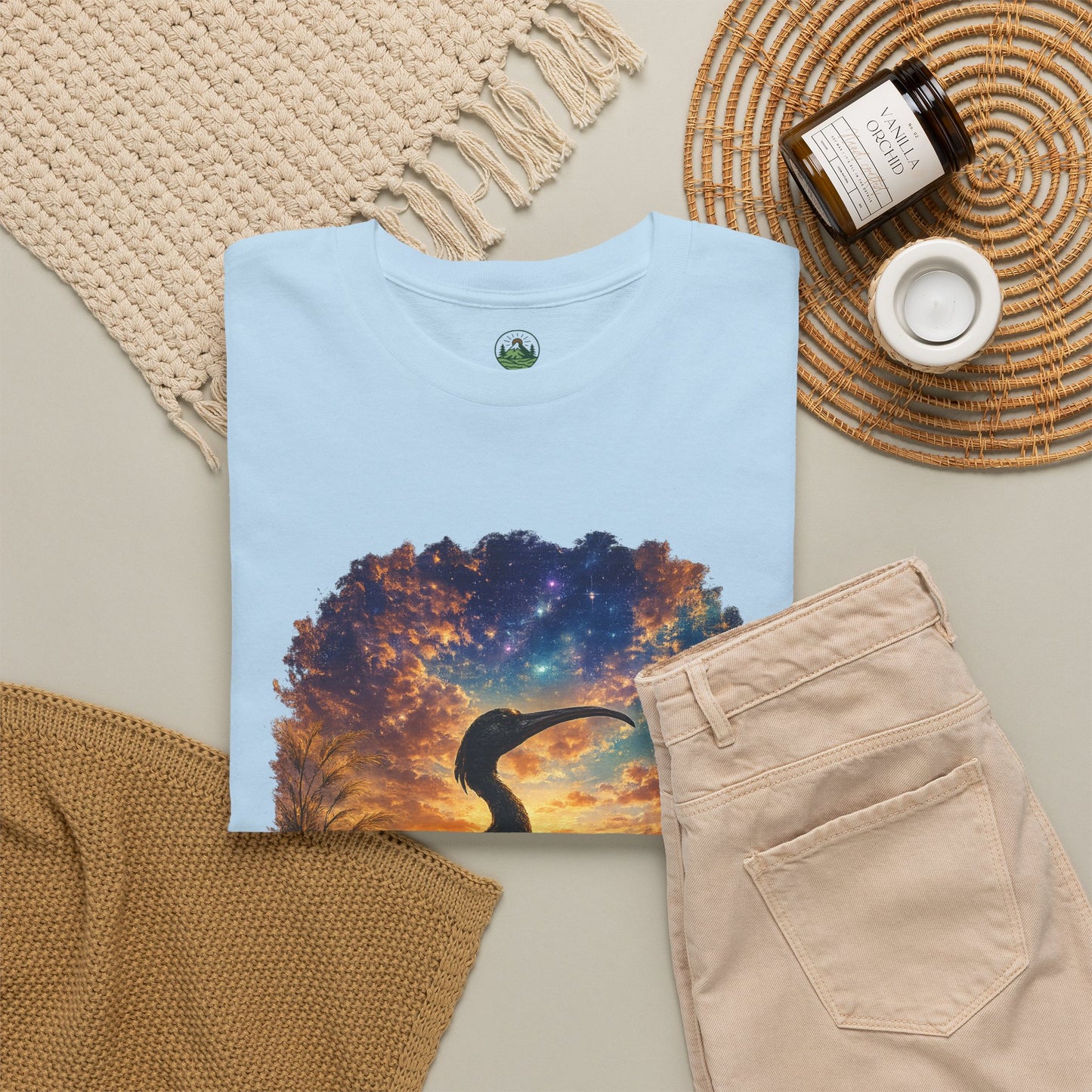 Spirit of Ancient Egypt – Sacred Ibis Nature T-Shirt | Egyptian Wildlife Graphic Tee