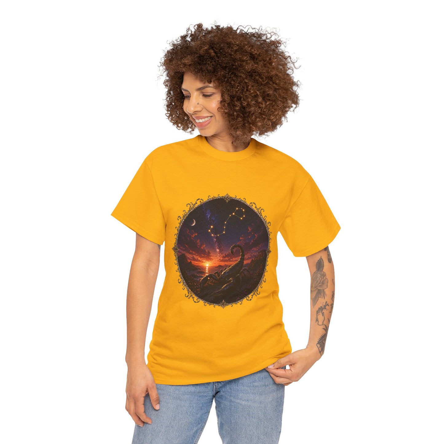 Scorpio Zodiac T-Shirt – Dark Scorpion Mystic Design | Intense Astrology Power Tee