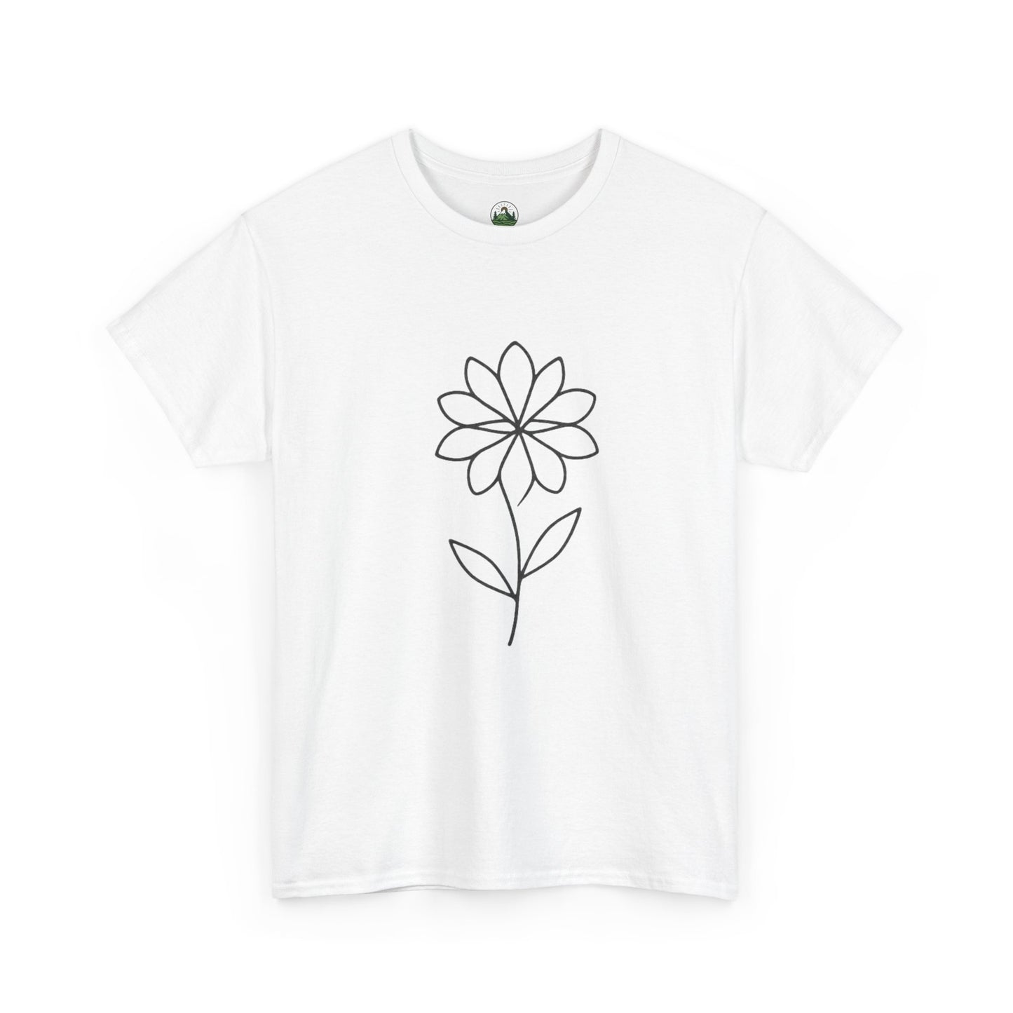Minimalist Flower T-Shirt – Soft Floral Aesthetic Tee