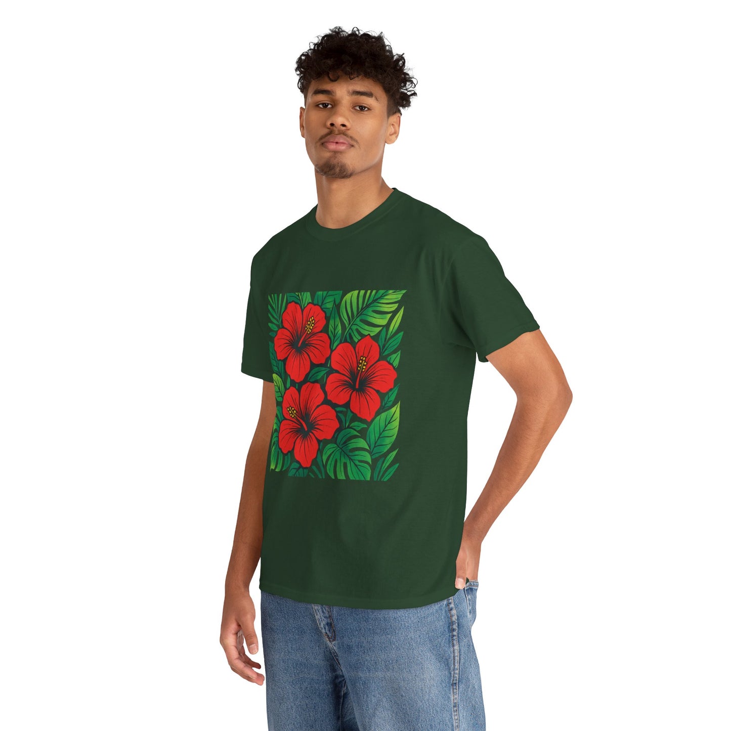 Tropical Hibiscus Flower T-Shirt – Summer Vibe Aesthetic Tee