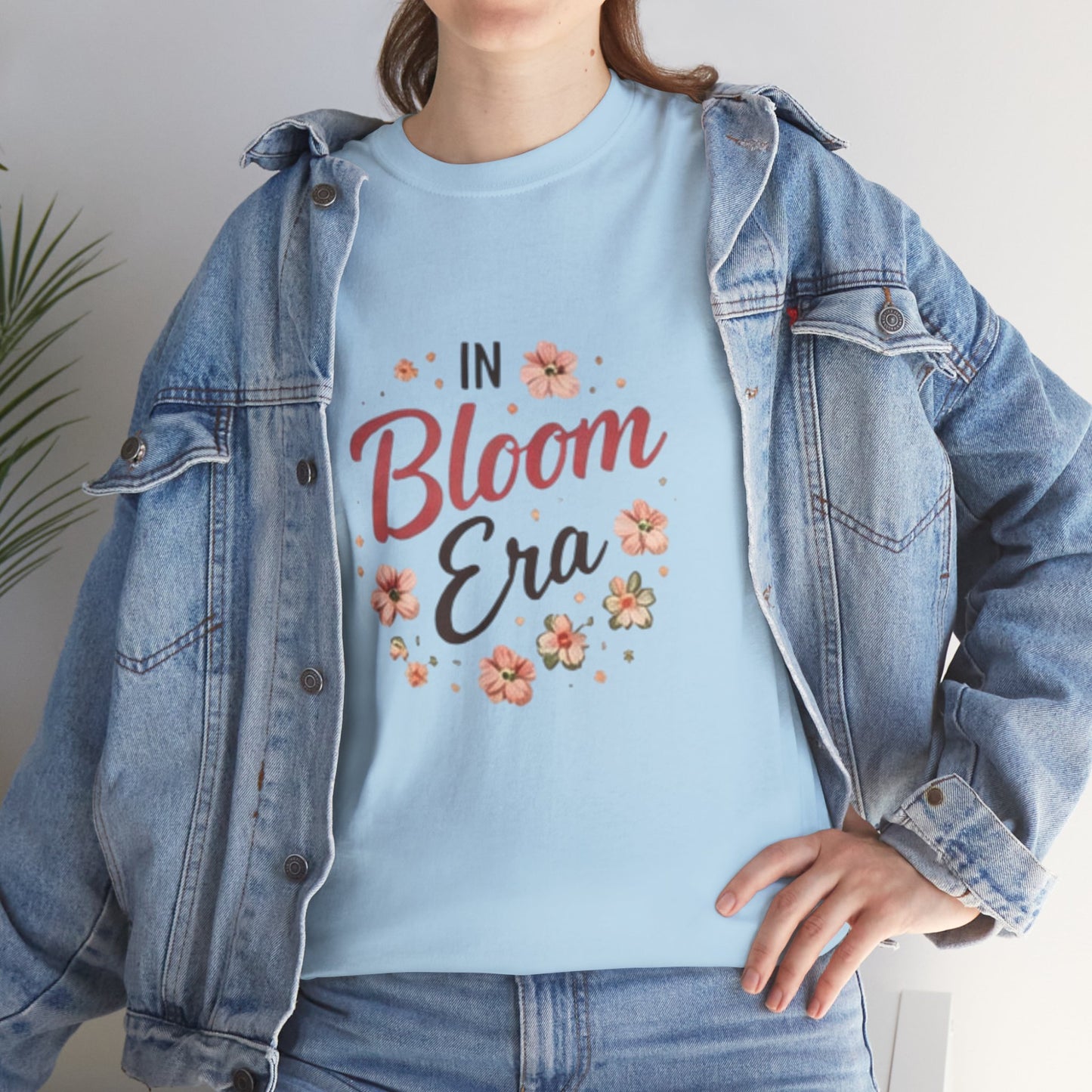In Bloom Era T-Shirt –Bloom Minimalist Floral Aesthetic Tee, Cute Feminine Graphic Shirt