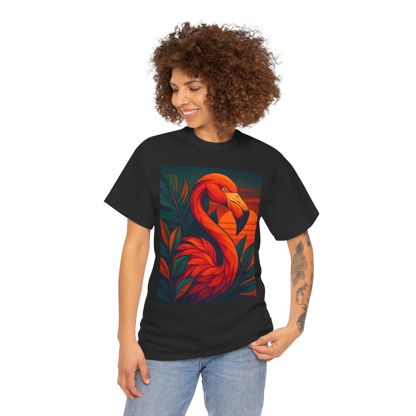 Tropical Animal Fusion T-Shirt – Exotic Nature Graphic Tee
