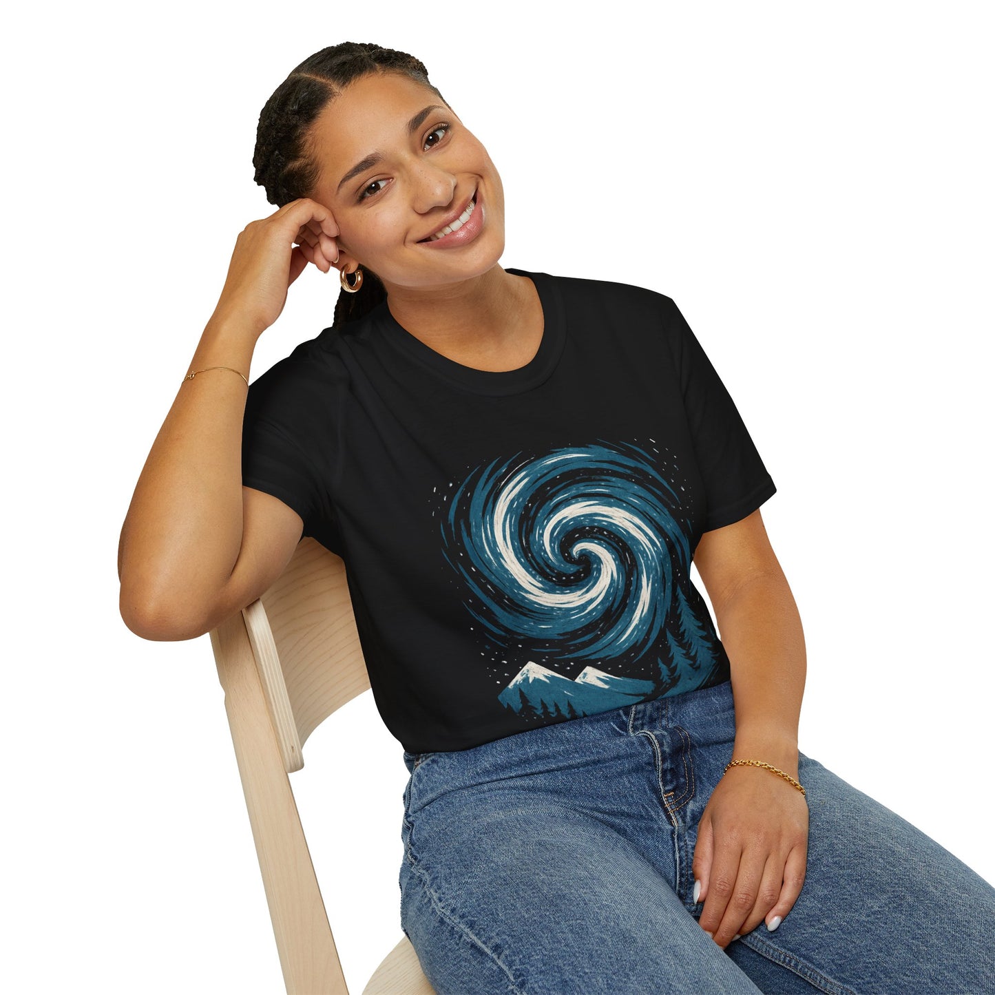 Snow Storm T-Shirt – Winter Nature Aesthetic Tee