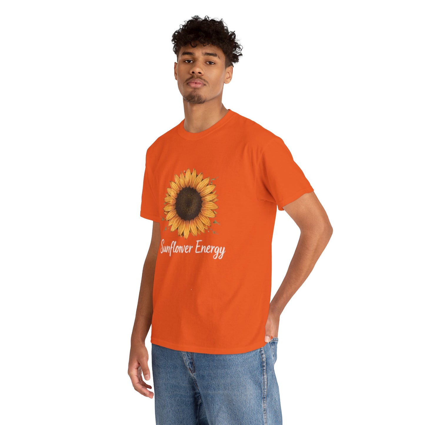 Sunflower Energy T- Shirt - Minimalist Nature Aesthetic Tee, Positive Vibes Graphic Shirt