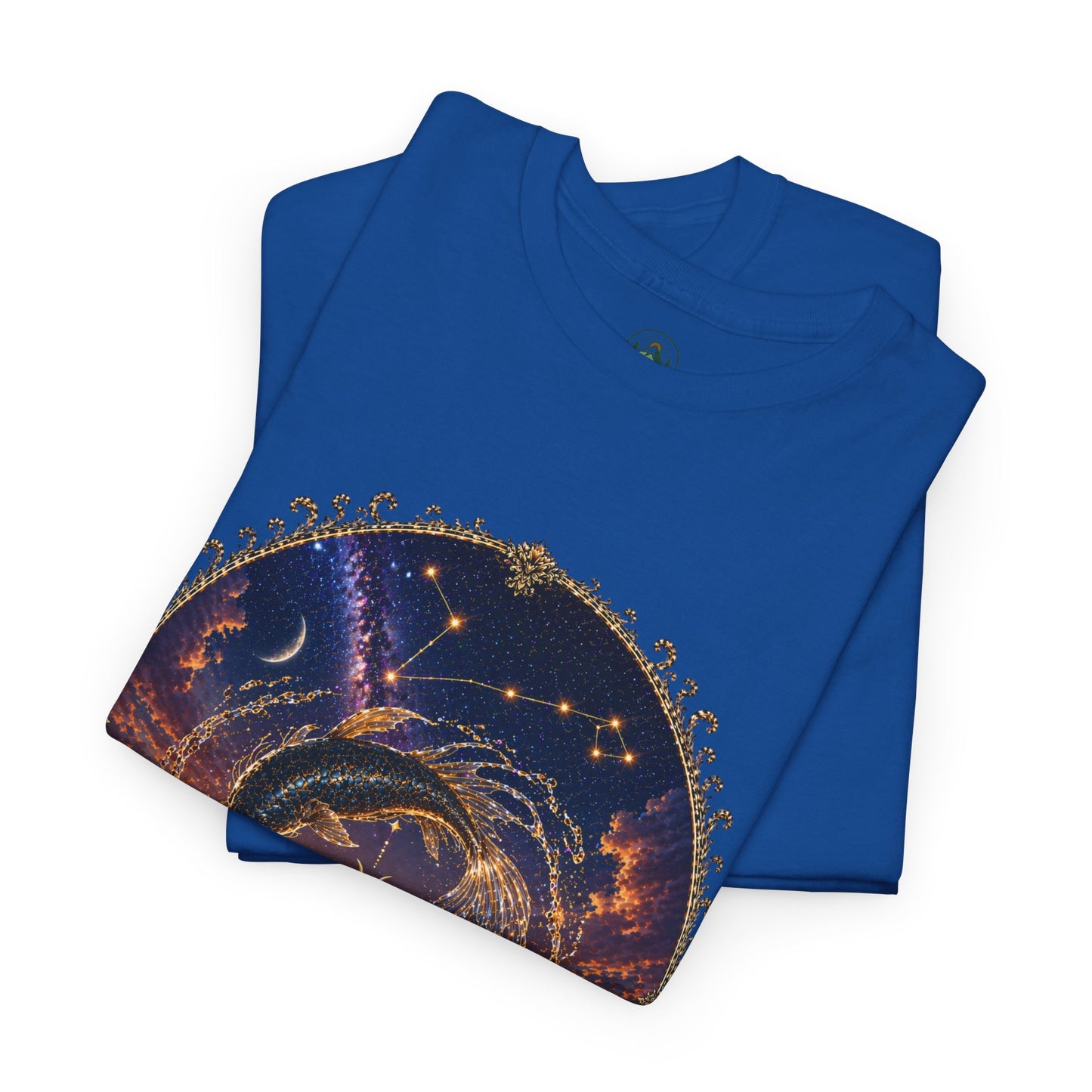 Pisces Zodiac T-Shirt – Dreamy Fish Cosmic Design | Spiritual & Aesthetic Astrology Tee