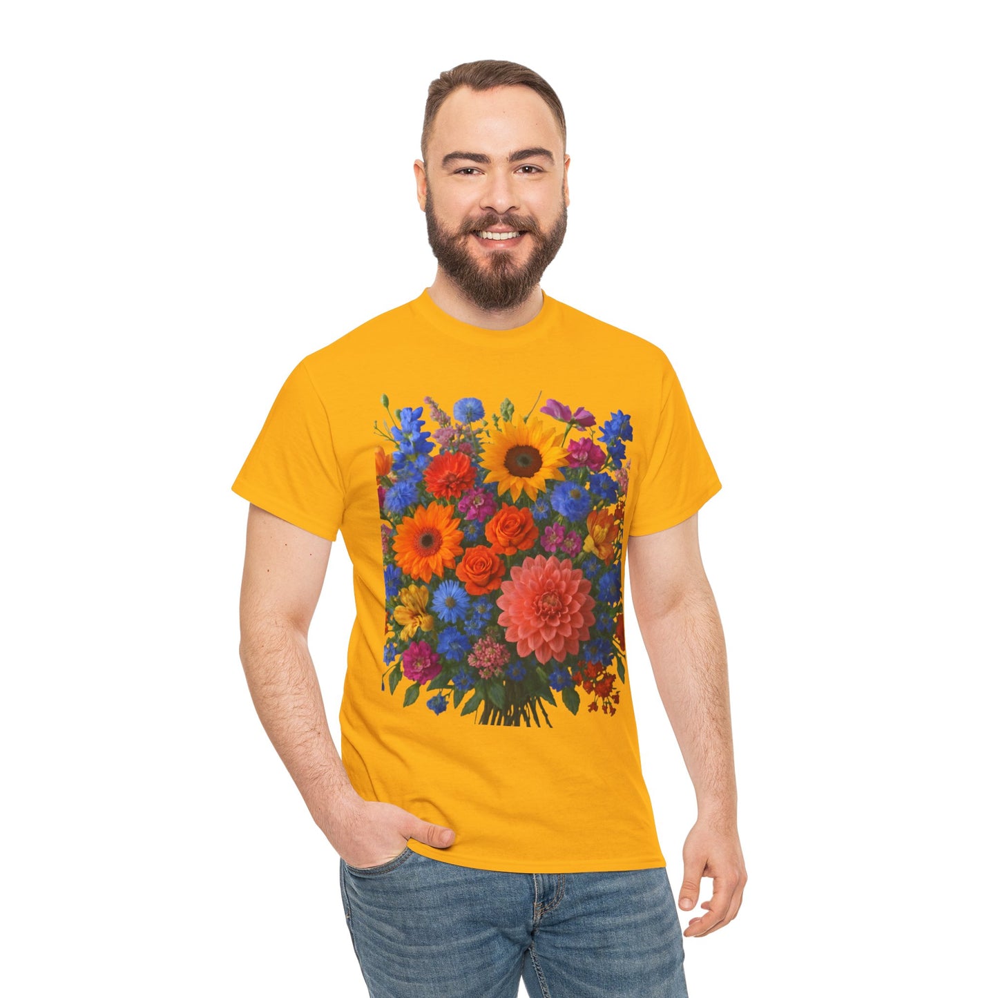 Garden Bouquet Flower T-Shirt – Summer Floral Aesthetic Tee