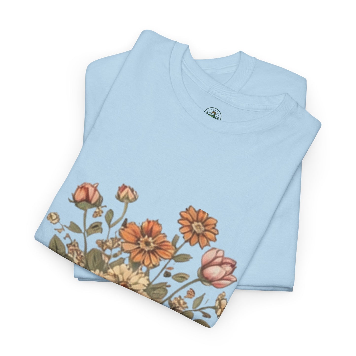 Nature Is My Therapy T-Shirt - Minimalist Floral Design Tee