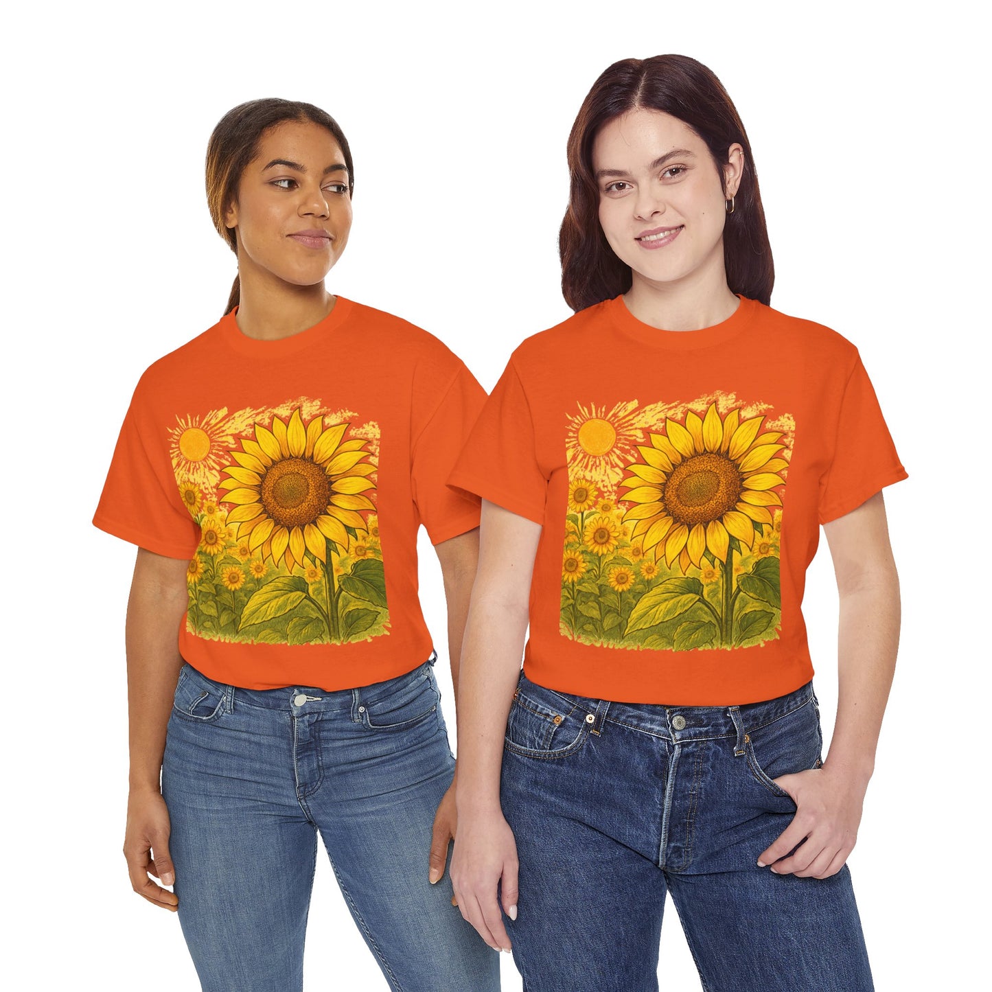 Sunflower Sunshine T-Shirt – Bright Floral Aesthetic Tee