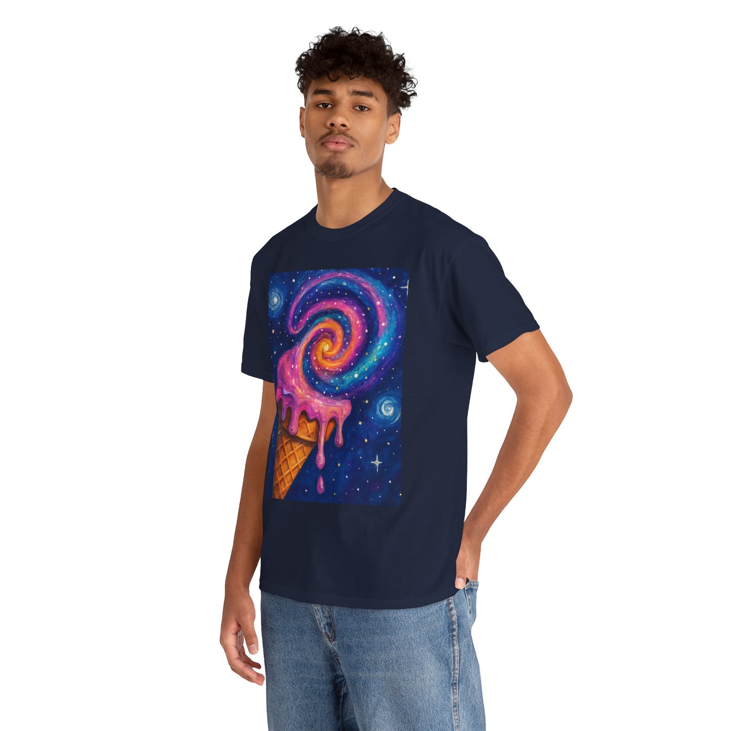 Ice Cream Galaxy T-Shirt – Fun Cosmic Aesthetic Tee