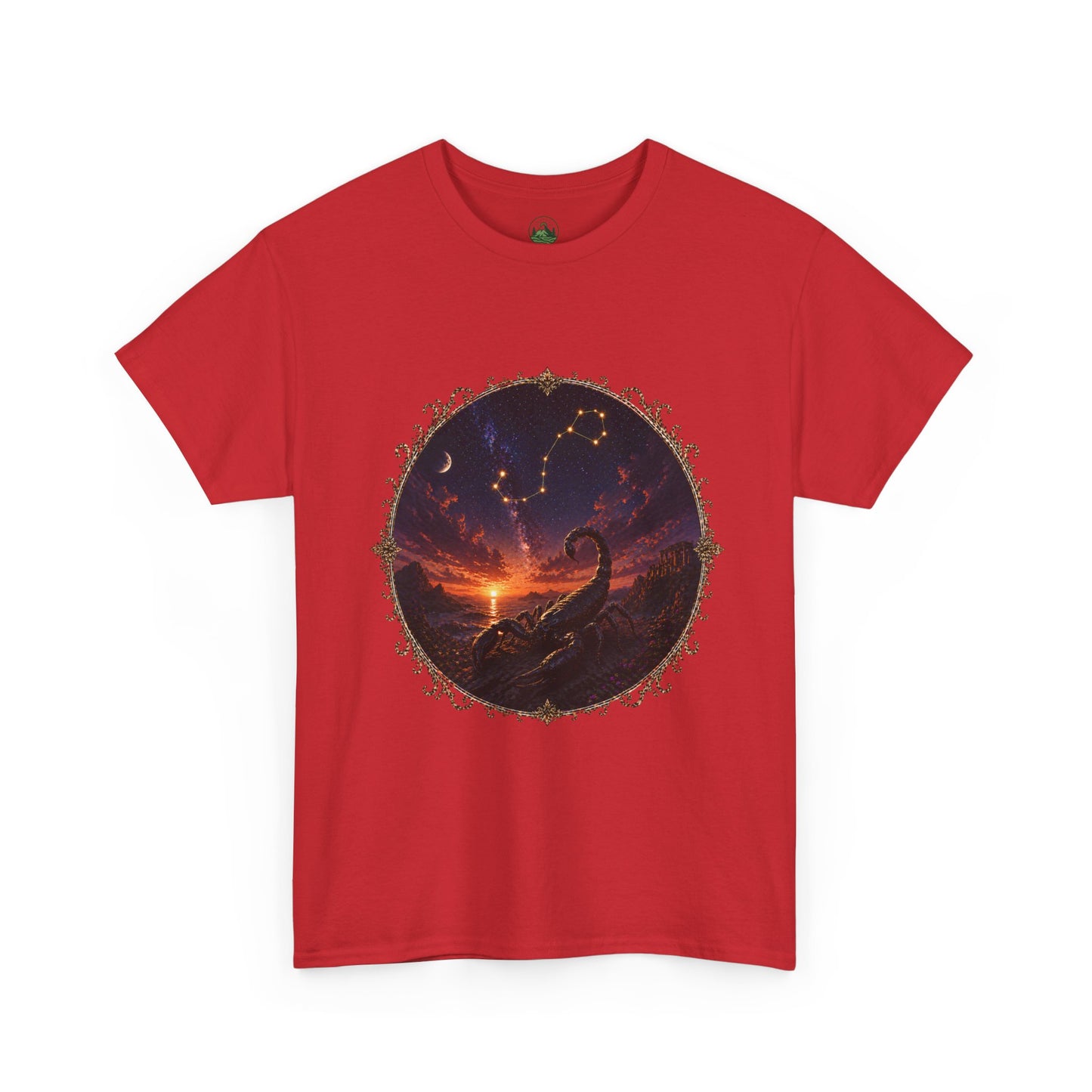Scorpio Zodiac T-Shirt – Dark Scorpion Mystic Design | Intense Astrology Power Tee