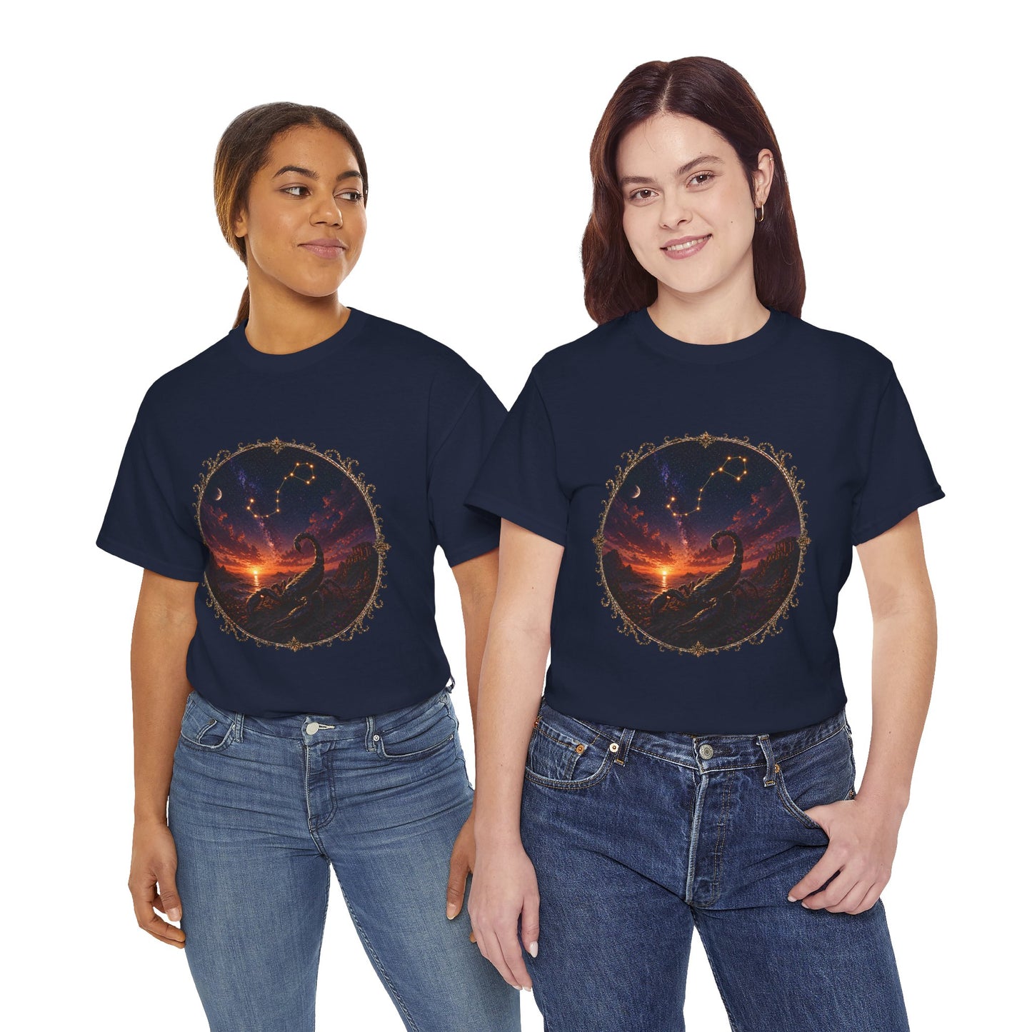 Scorpio Zodiac T-Shirt – Dark Scorpion Mystic Design | Intense Astrology Power Tee