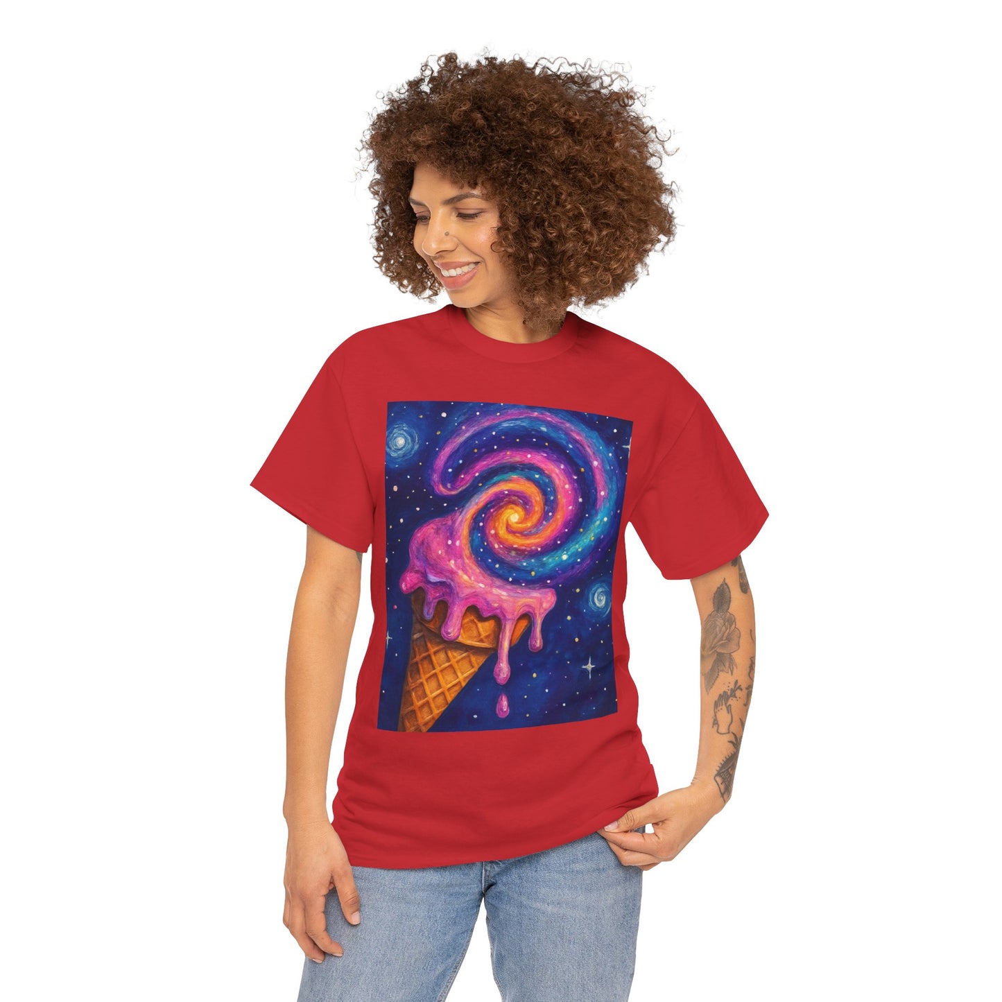 Ice Cream Galaxy T-Shirt – Fun Cosmic Aesthetic Tee