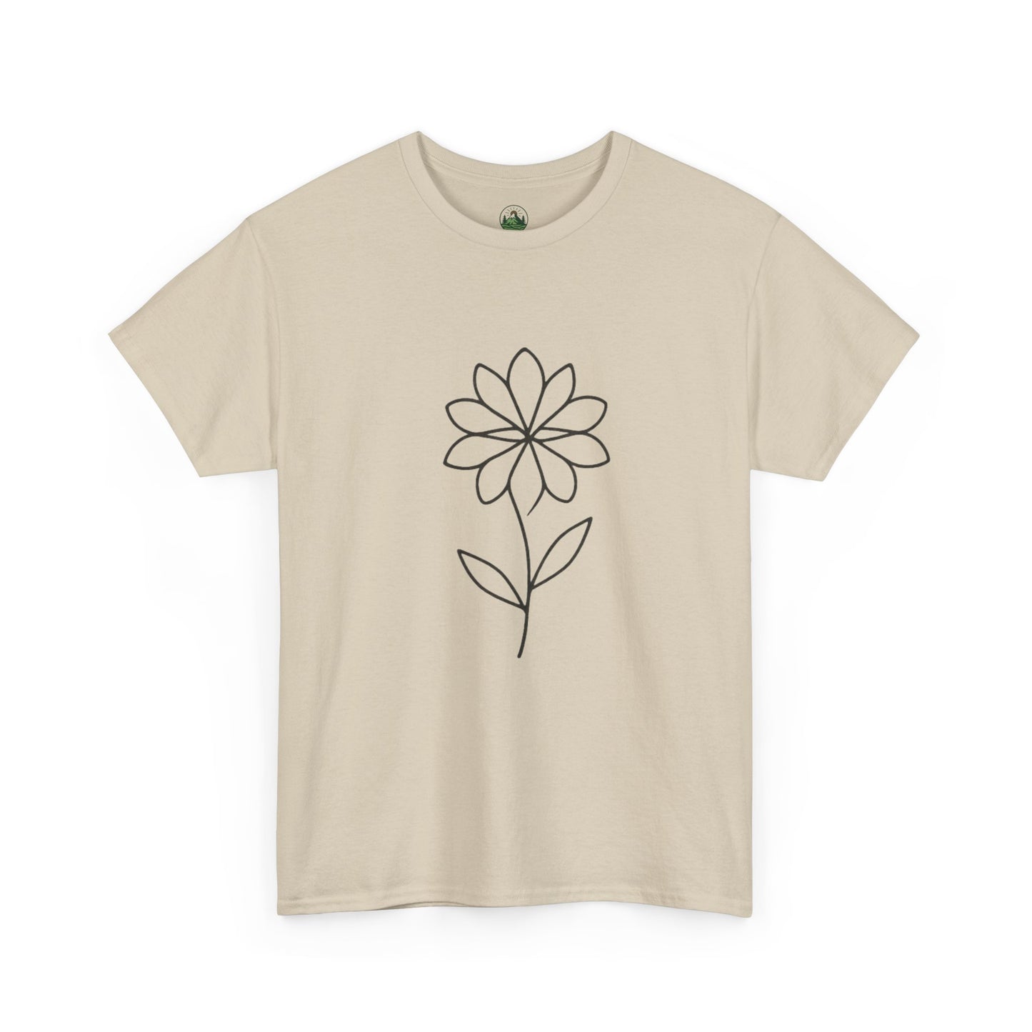 Minimalist Flower T-Shirt – Soft Floral Aesthetic Tee