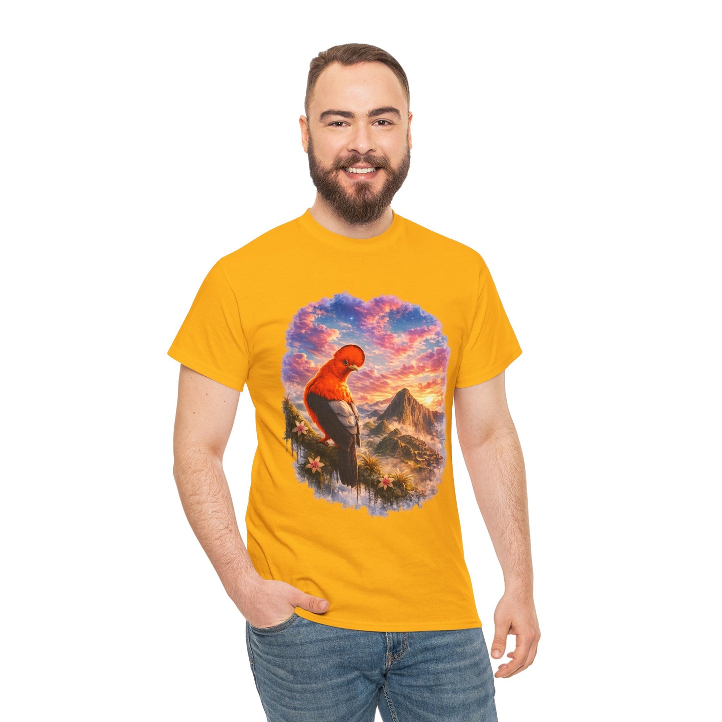 Spirit of the Andes – Machu Picchu Bird T-Shirt | Nature Graphic Tee