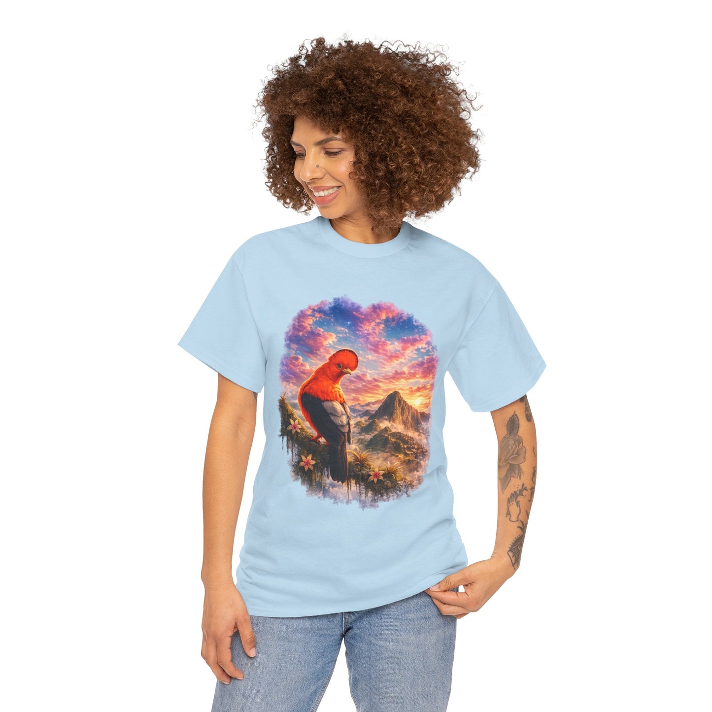 Spirit of the Andes – Machu Picchu Bird T-Shirt | Nature Graphic Tee