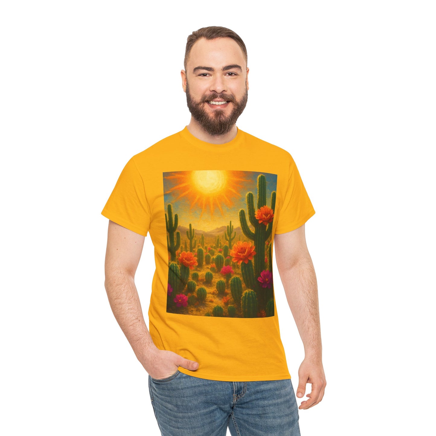 Desert Bloom T-Shirt – Minimalist Nature Aesthetic Tee