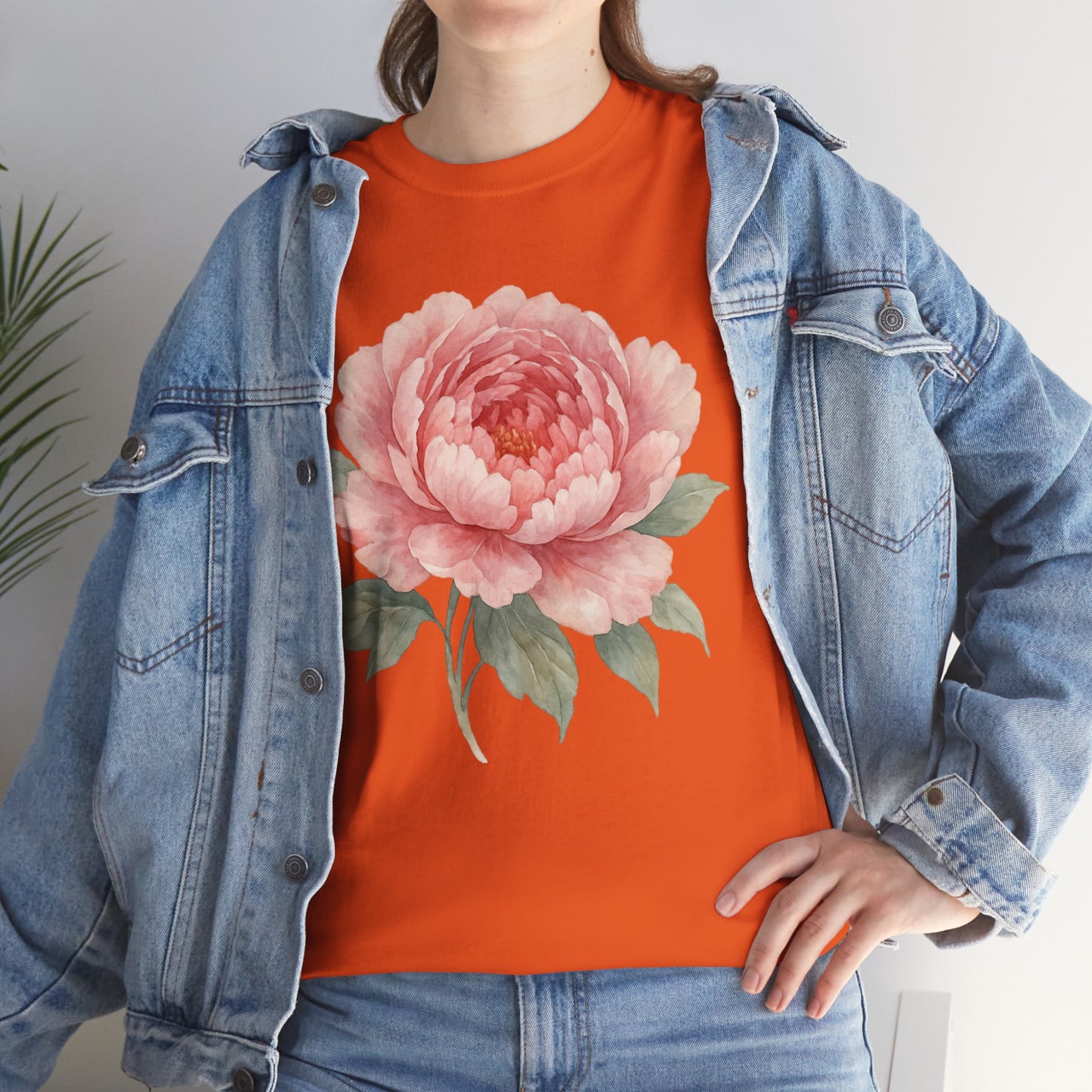 Peony Flower T-Shirt – Soft Floral Aesthetic Tee