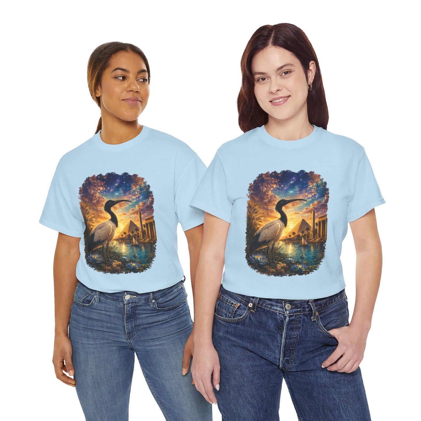 Spirit of Ancient Egypt – Sacred Ibis Nature T-Shirt | Egyptian Wildlife Graphic Tee