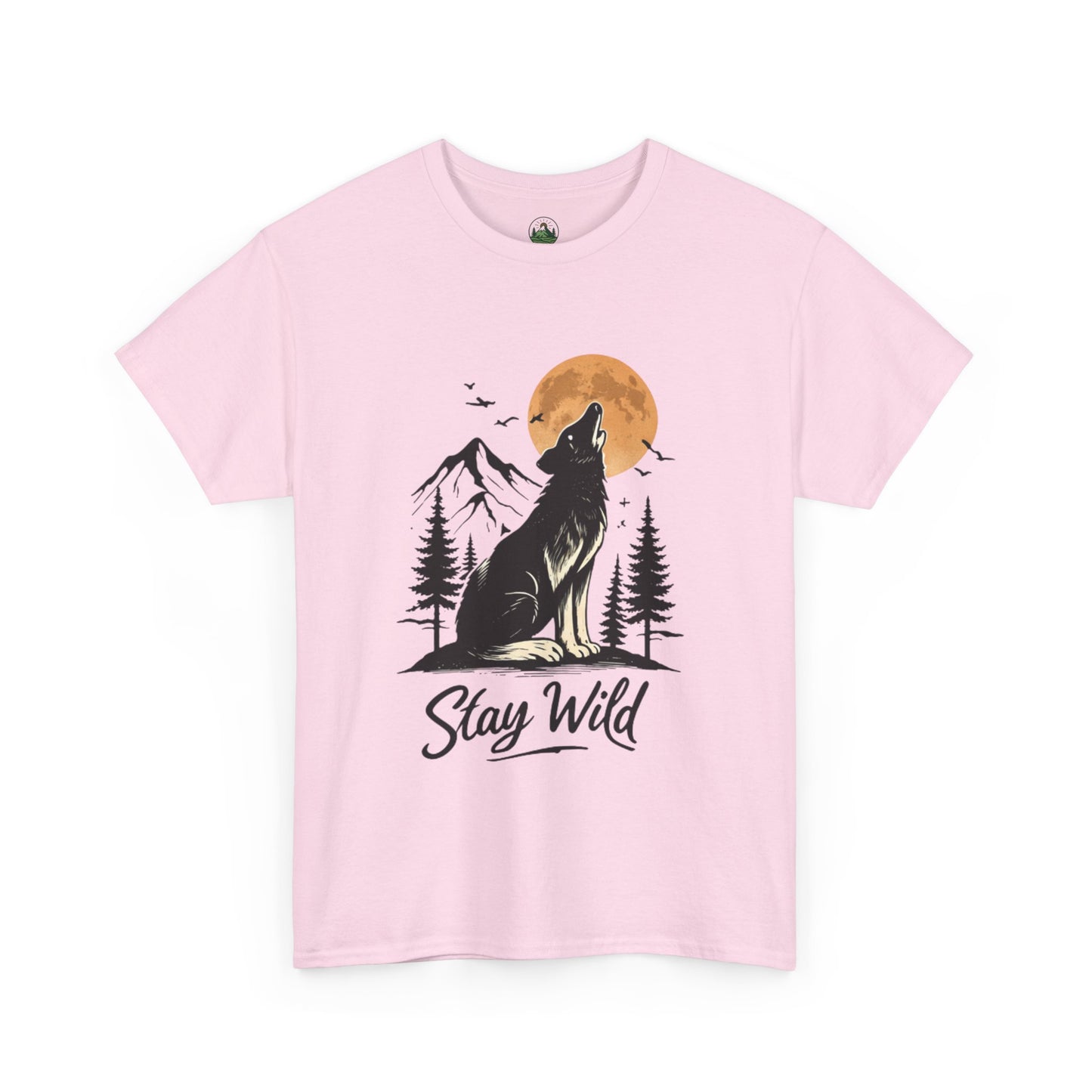Howling Wolf Stay Wild Shirt – Aesthetic Nature Tee for Outdoor Lovers & Adventure Souls