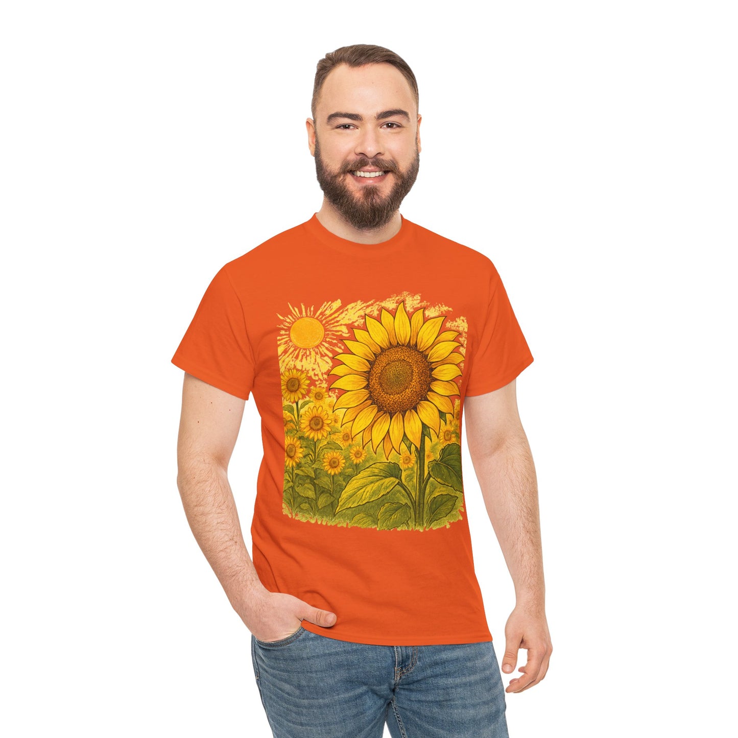Sunflower Sunshine T-Shirt – Bright Floral Aesthetic Tee