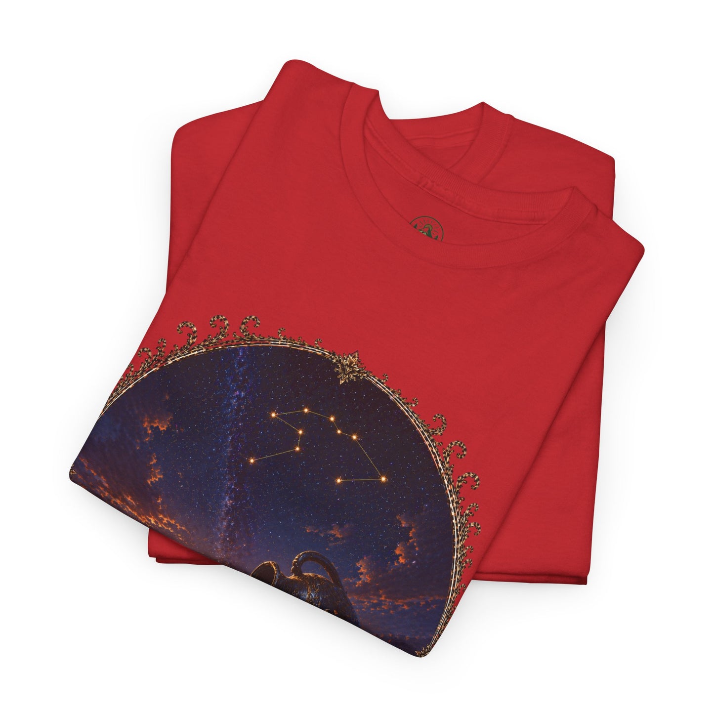 Aquarius Zodiac T-Shirt – Water Bearer Cosmic Design | Unique & Visionary Astrology Tee