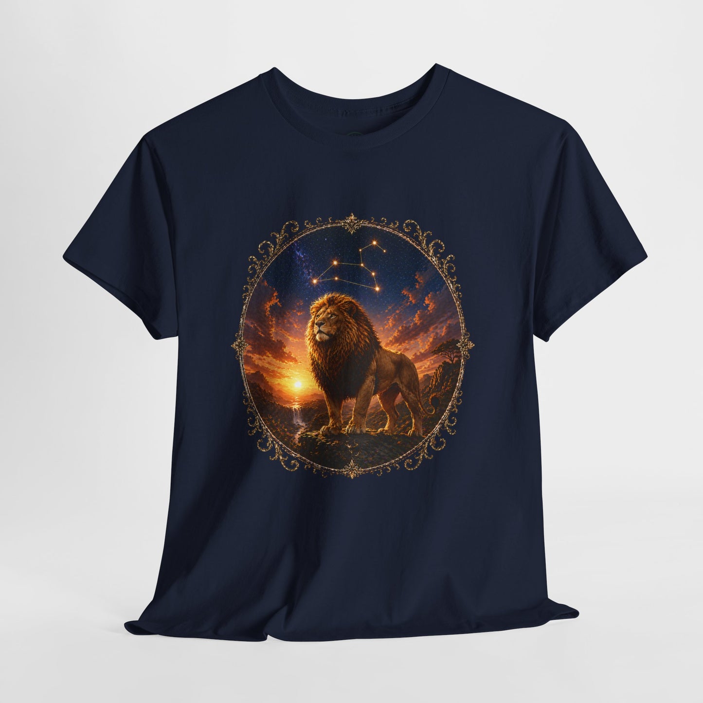 Leo Zodiac T-Shirt – Majestic Lion Cosmic Design | Bold Astrology Power Tee