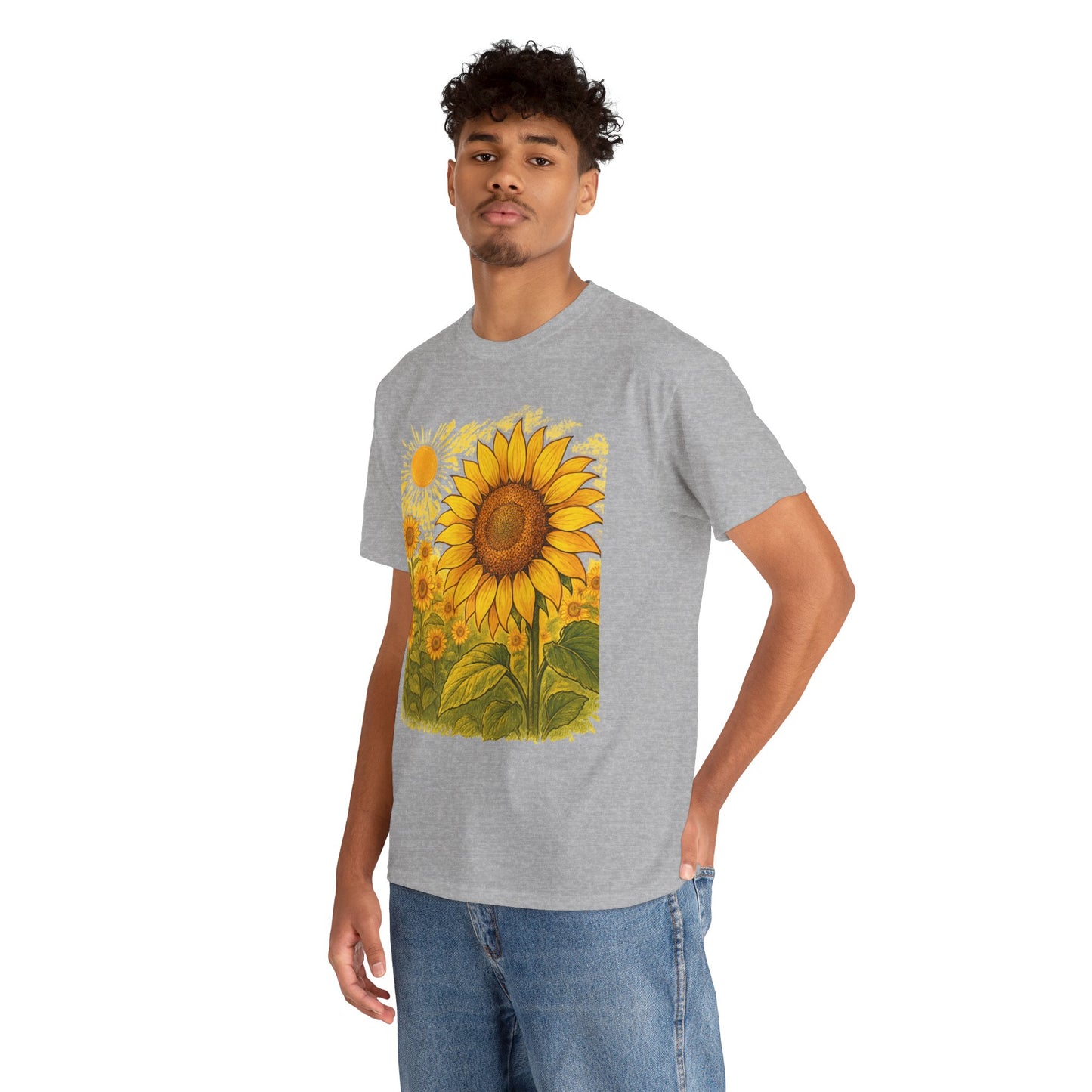 Sunflower Sunshine T-Shirt – Bright Floral Aesthetic Tee