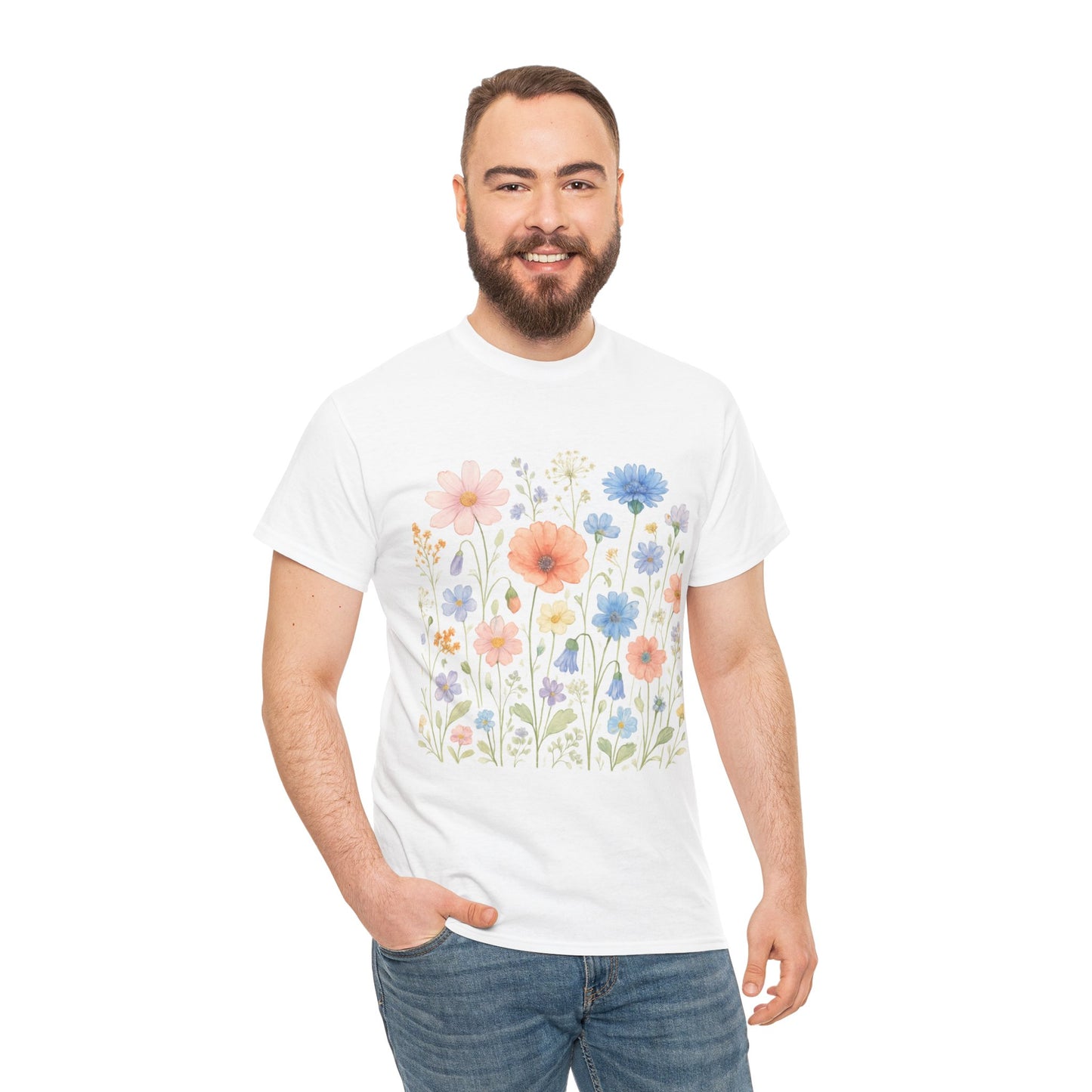 Wildflower Meadow T-Shirt – Nature Floral Aesthetic Tee