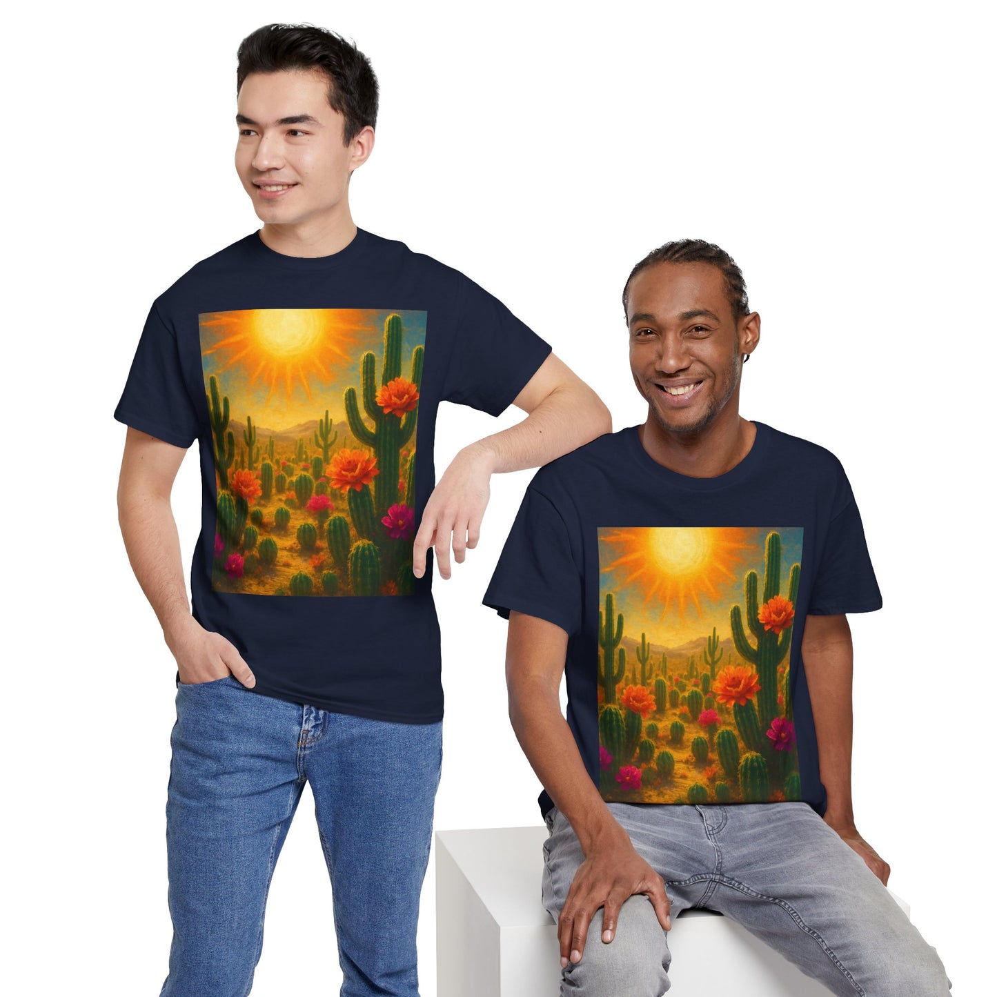 Desert Bloom T-Shirt – Minimalist Nature Aesthetic Tee